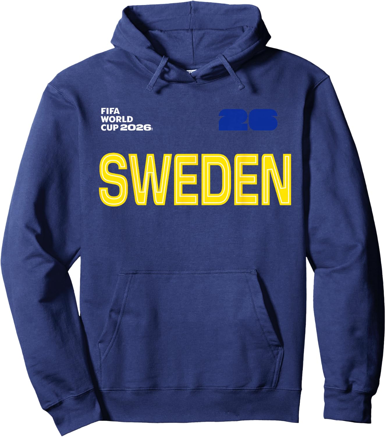 FIFA World CUP26 Sweden Outline Graphic Hoodie - Hoodie | Navy