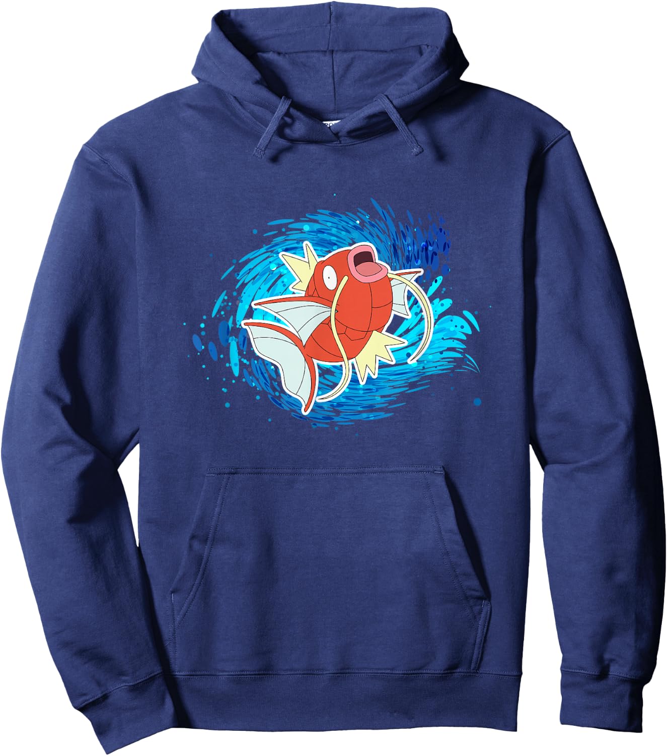 Pokémon Magikarp Using Splash Water Vortex Logo Hoodie - Hoodie | Navy