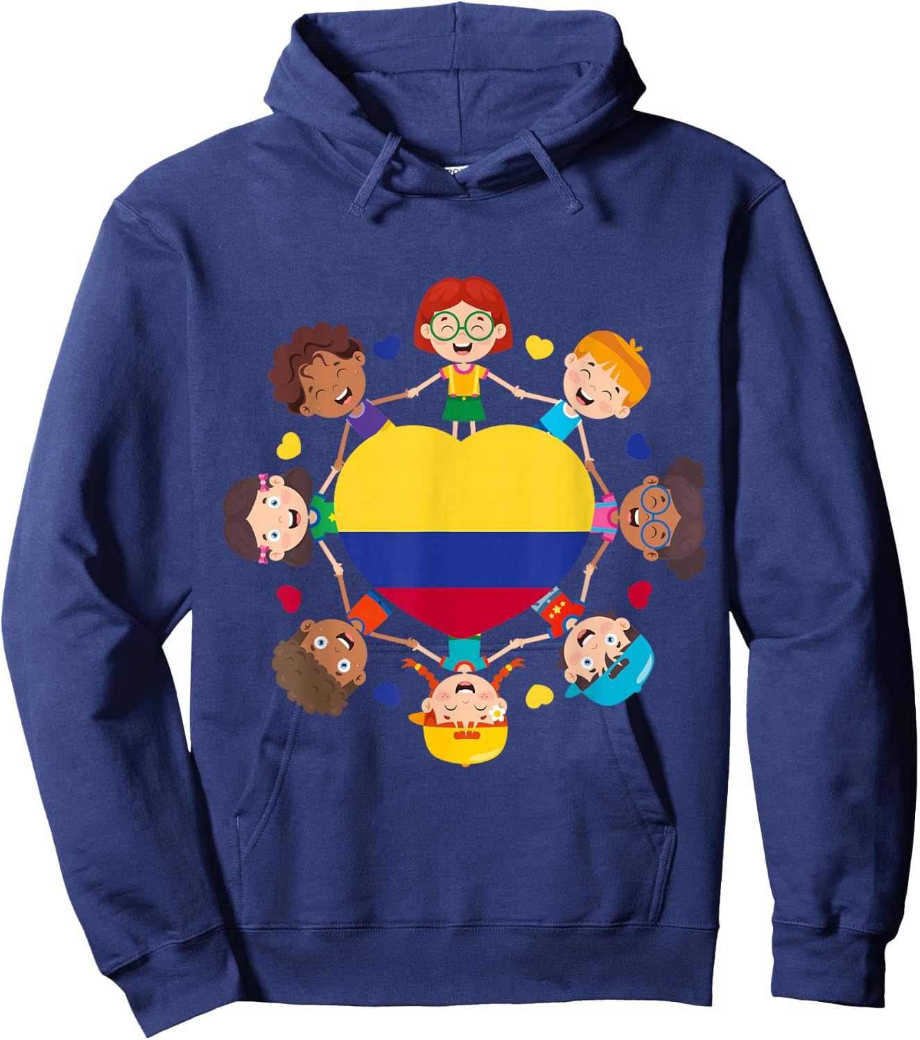Colombia Hispanic Heritage Toddler Colombian Boys Girls Kids Hoodie - Hoodie | Navy