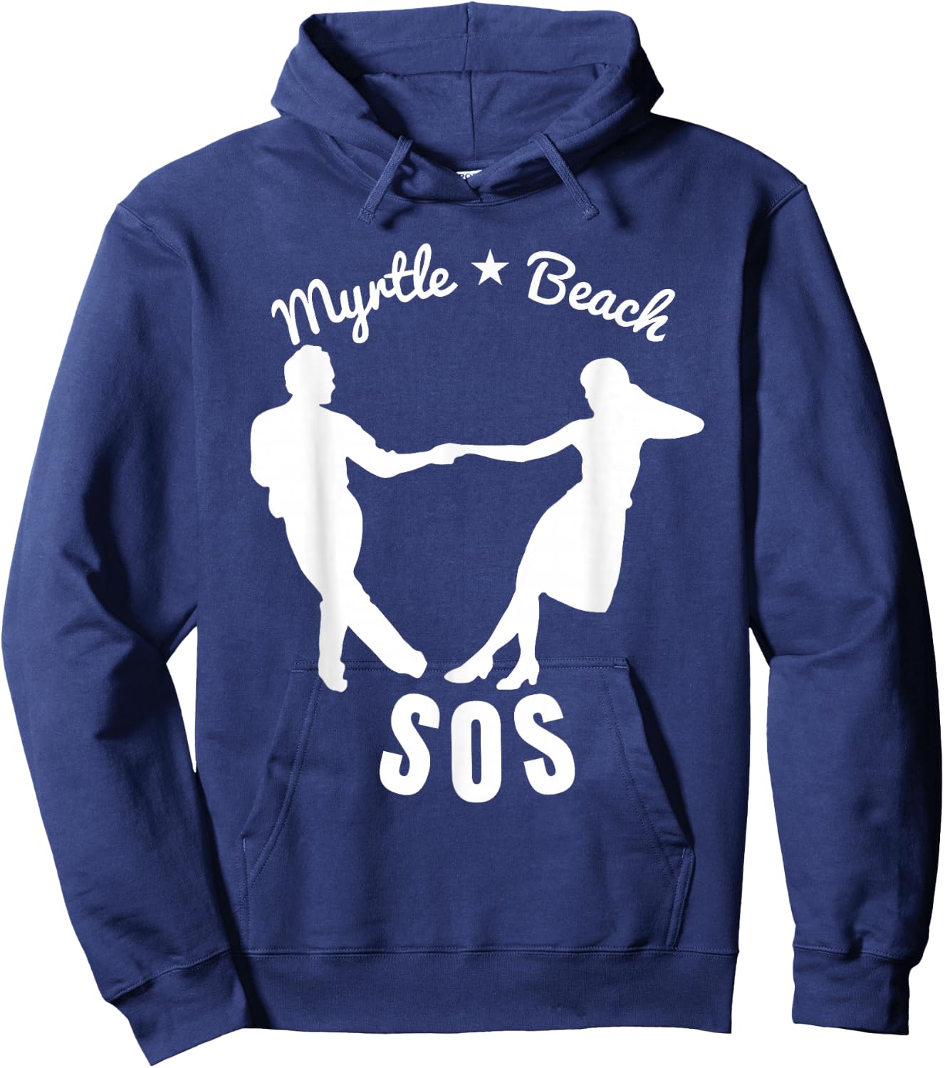 Shag Dance Dream: Retro-Inspired Design for Swing Enthusiast Hoodie - Hoodie | Navy