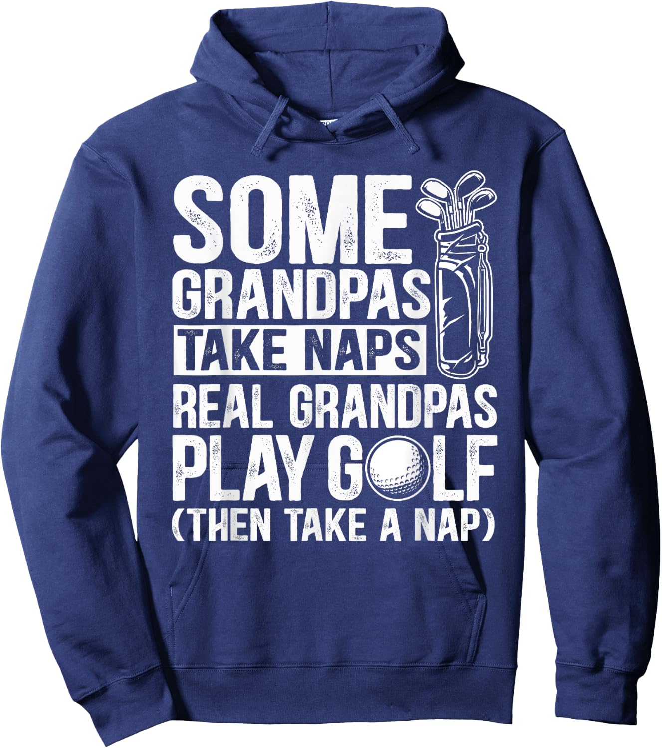 Some grandpas take naps real grandpas play golf Hoodie - Hoodie | Navy