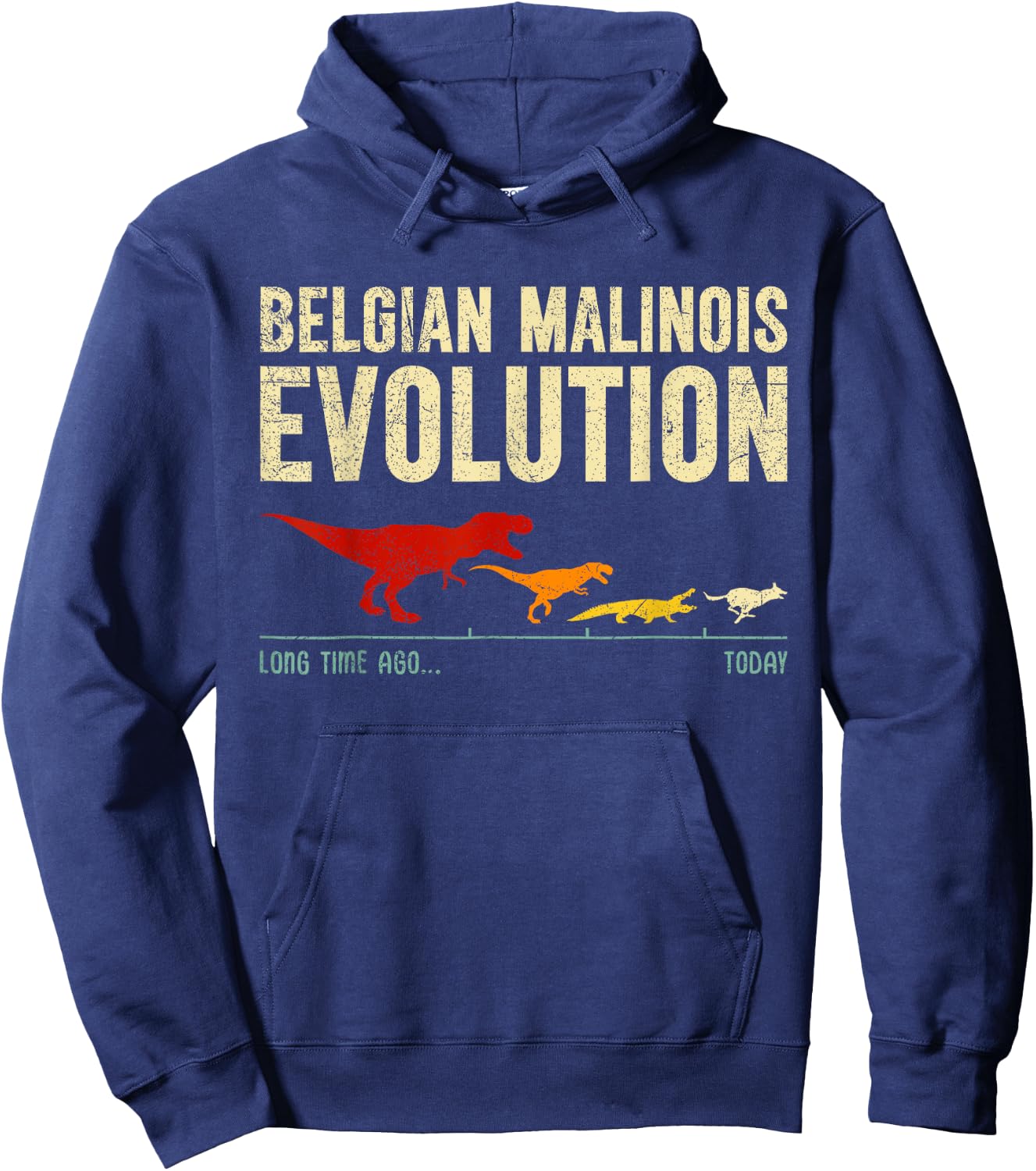 BELGIAN MALINOIS EVOLUTION Dog Owner Funny Malinois Men Women Hoodie - Hoodie | Navy