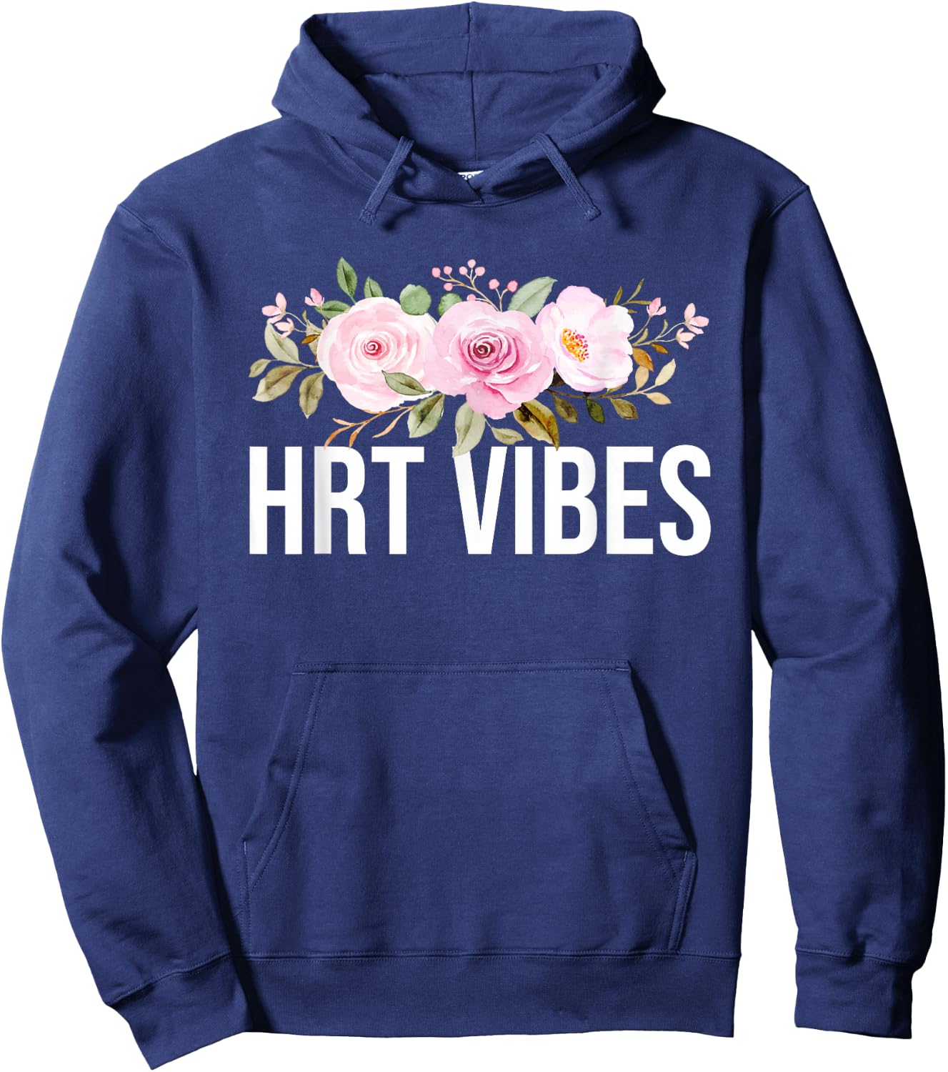 HRT Vibes Hormonal Flashes Menopause Hoodie - Hoodie | Navy
