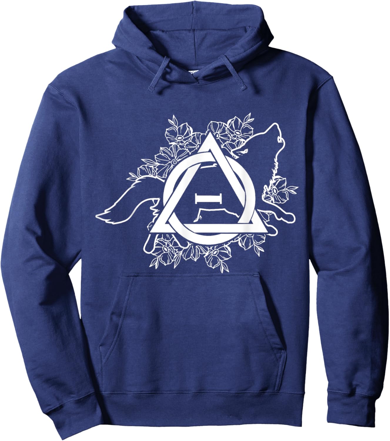 Therian Theta Delta Wolf Hound Fox Dog Furry Otherkin Men Women Hoodie - Hoodie | Navy