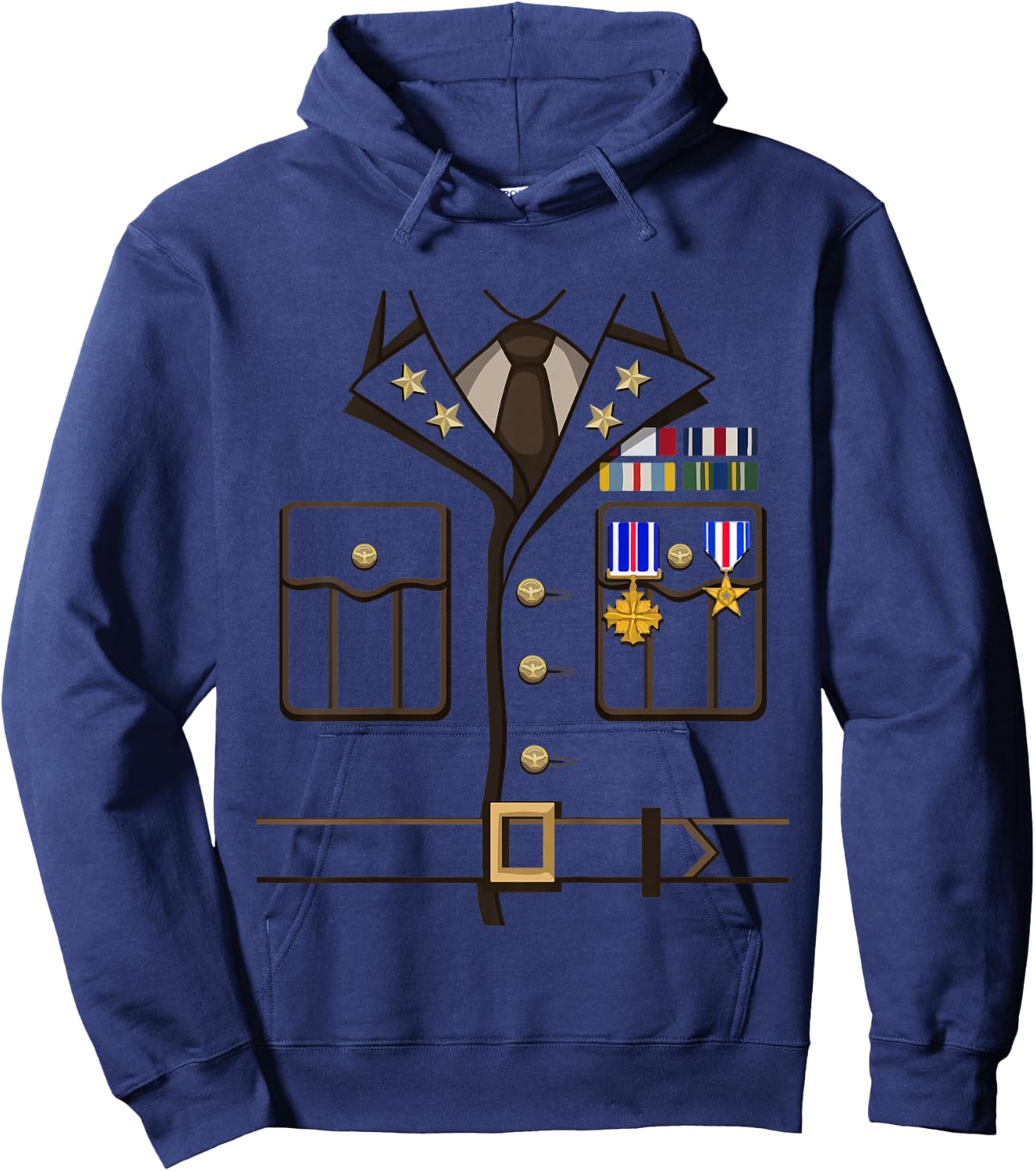 Kids Military Outfit for Kids Soldier Officer Halloween Costume Hoodie - Hoodie | Navy