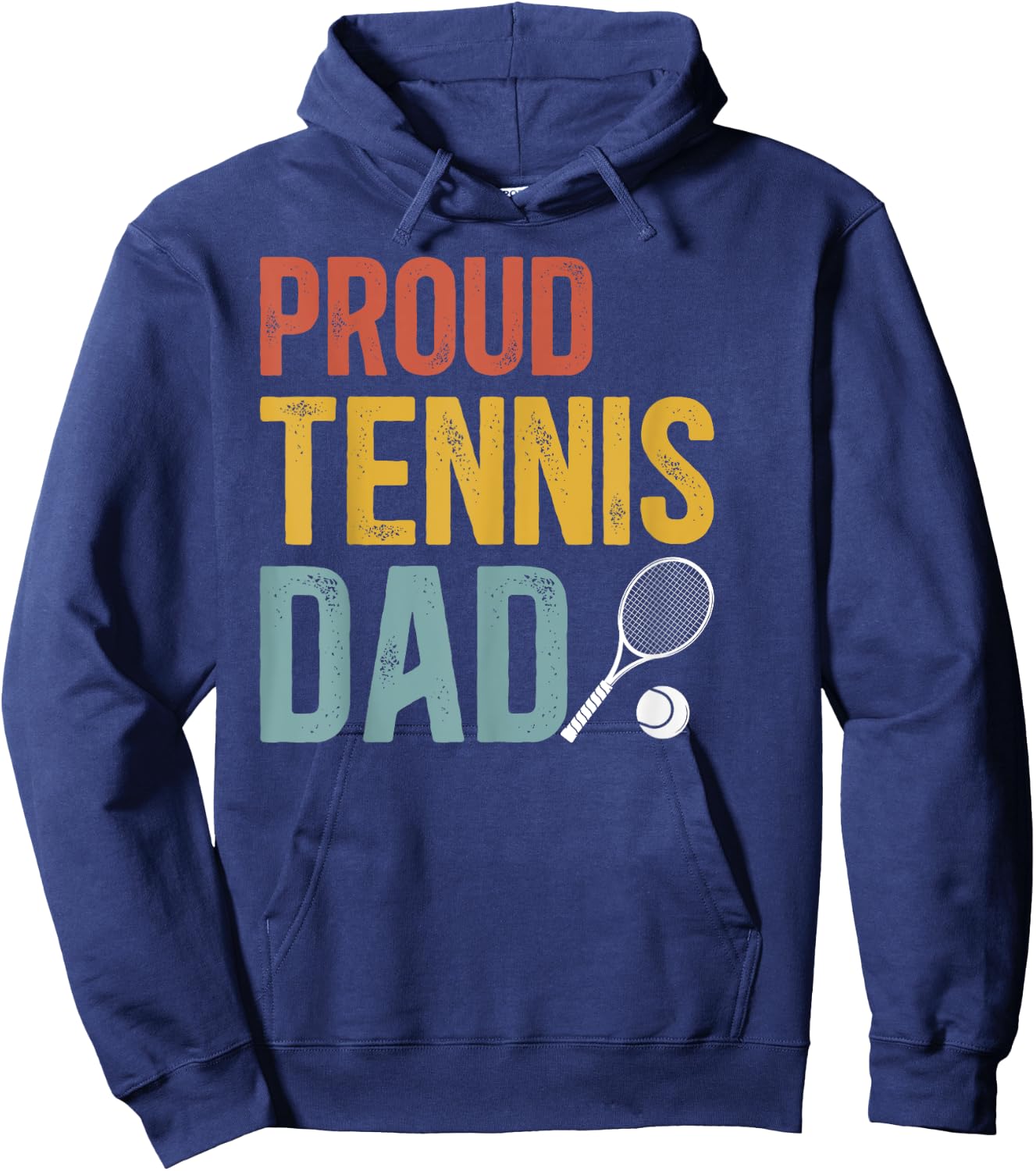 Proud Tennis Dad Of A Tennis Player Dad Tennis Father Hoodie - Hoodie | Navy