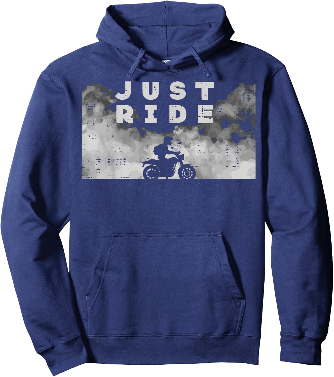 Biker Just Ride Cool Motorcycle Motorbike Men Women Kids Hoodie - Hoodie | Navy