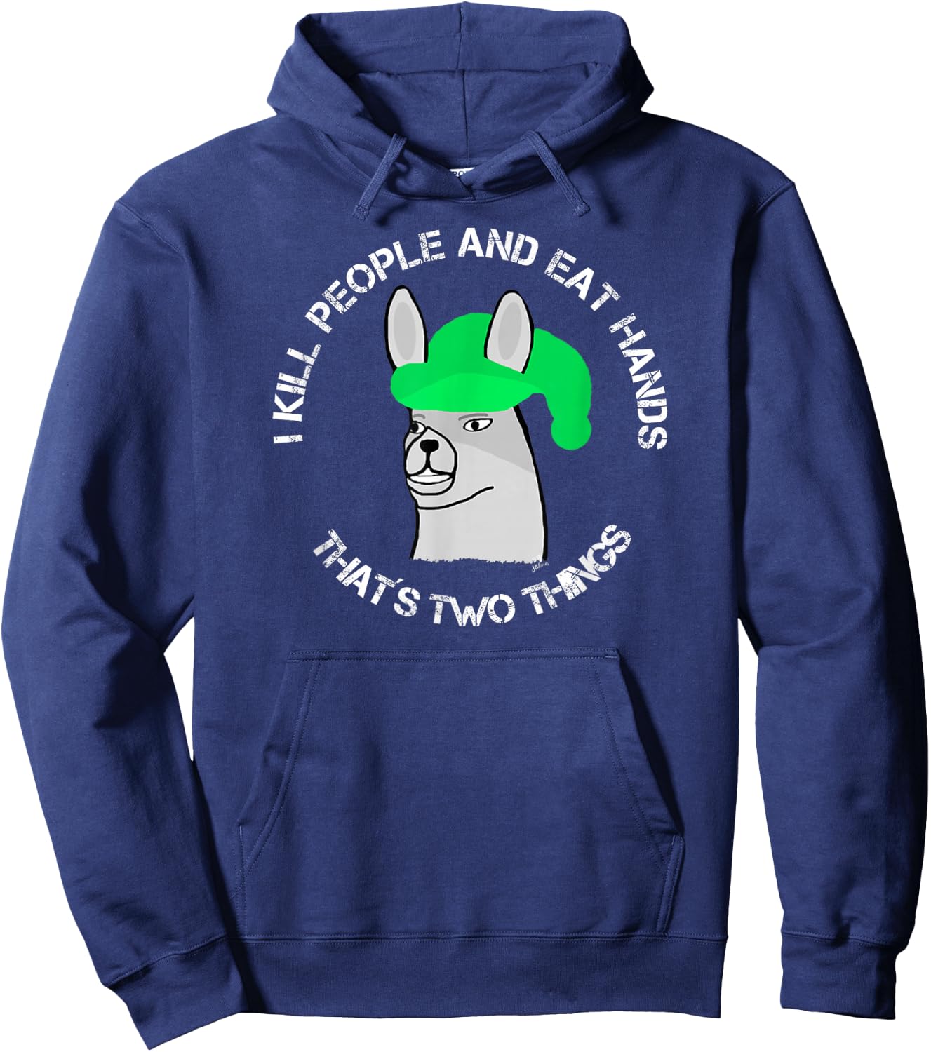 Lamas with hats Karl - that´s two things - funny Karl Hoodie - Hoodie | Navy
