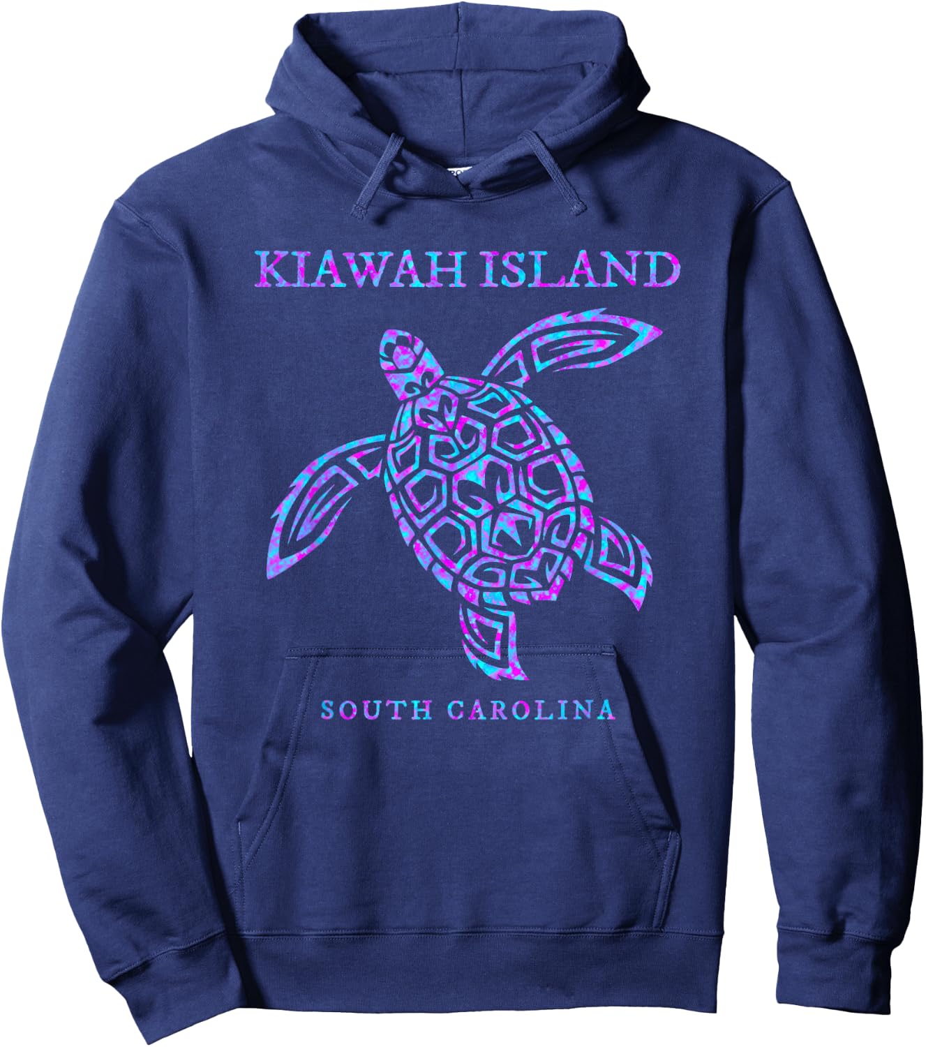 Kiawah Island South Carolina Sea Turtle Souvenir Boys Girls Hoodie - Hoodie | Navy