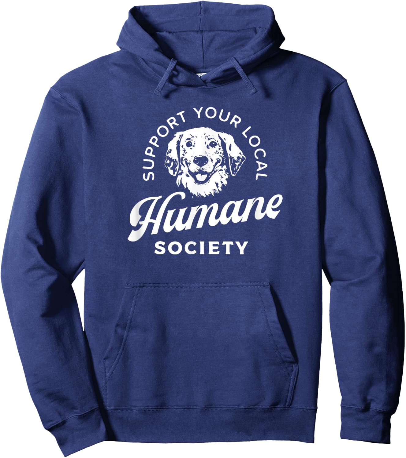Vintage Support Your Local Humane Society - Men Women Hoodie - Hoodie | Navy