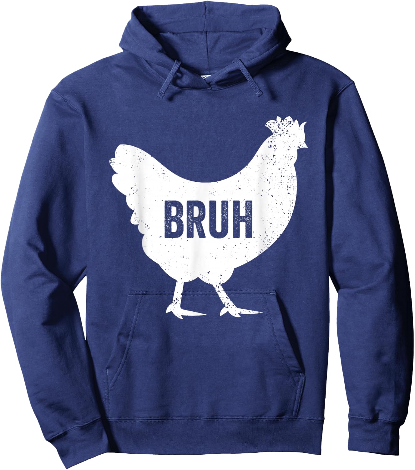 Bruh Chicken Lover Bruh Meme Funny Teens Boys Farming Hoodie - Hoodie | Navy