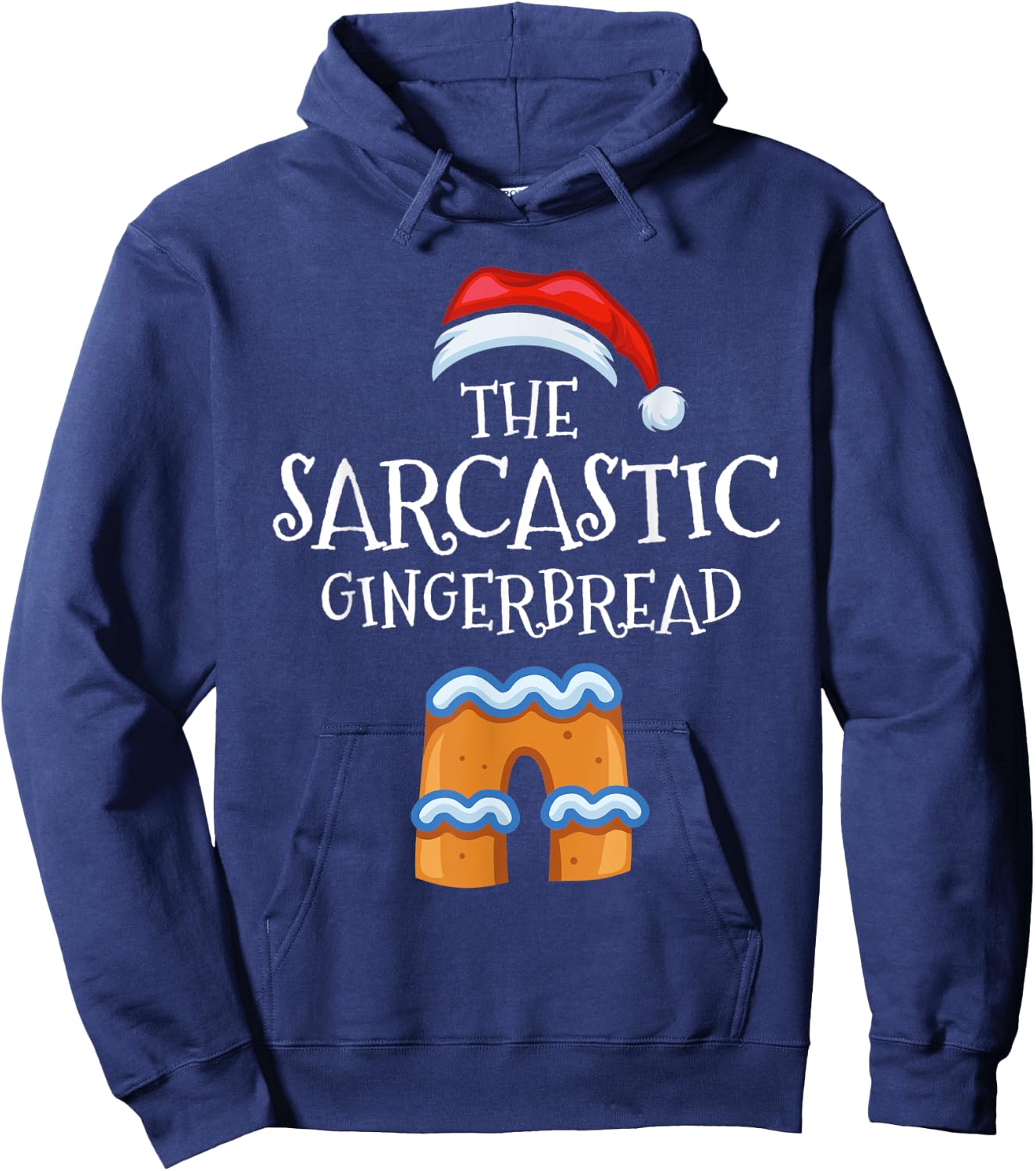 Sarcastic Gingerbread Family Matching Group Christmas Gift Hoodie - Hoodie | Navy