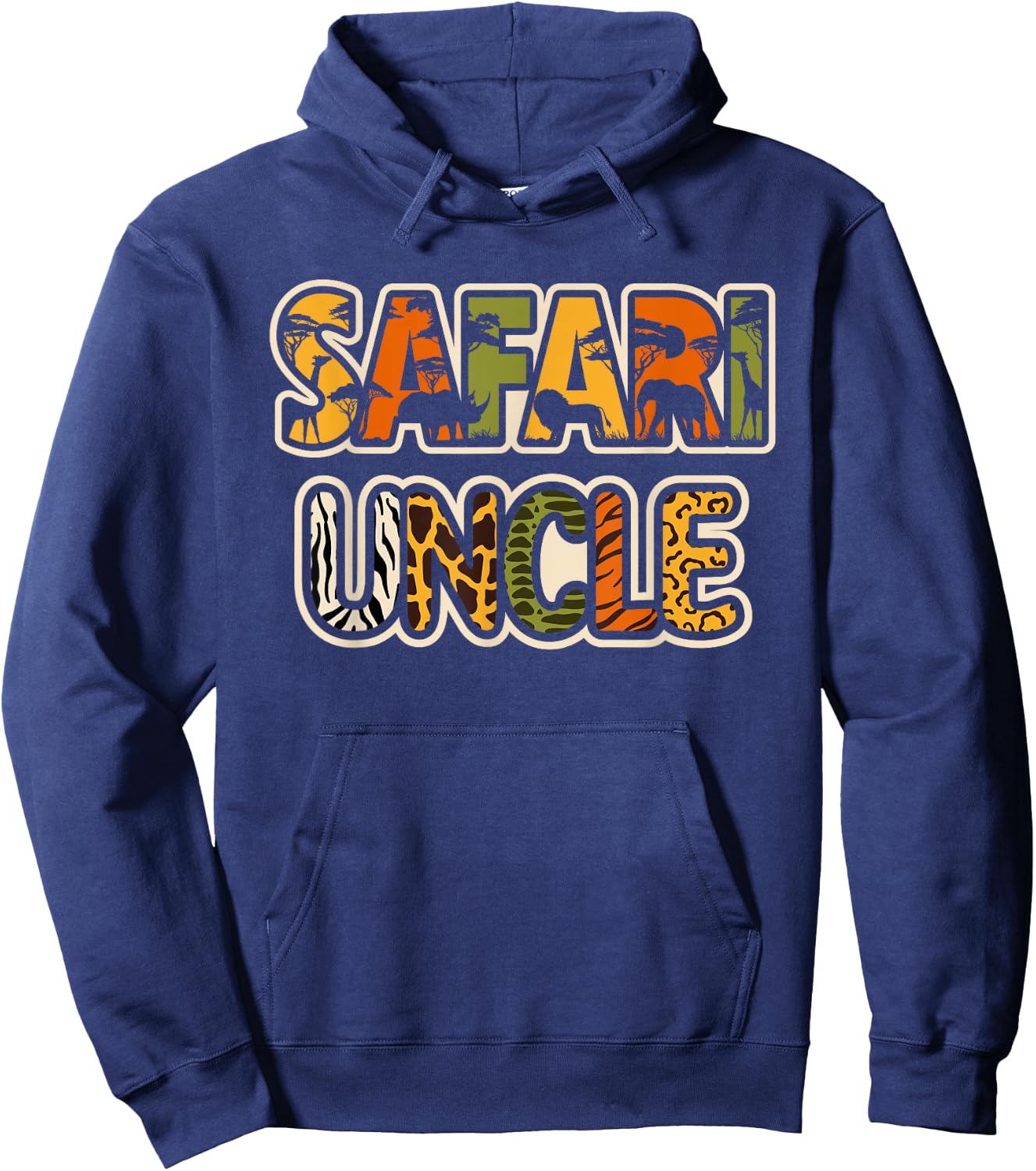 Safari Uncle Safari Costume Safari Outfit Men African Safari Hoodie - Hoodie | Navy