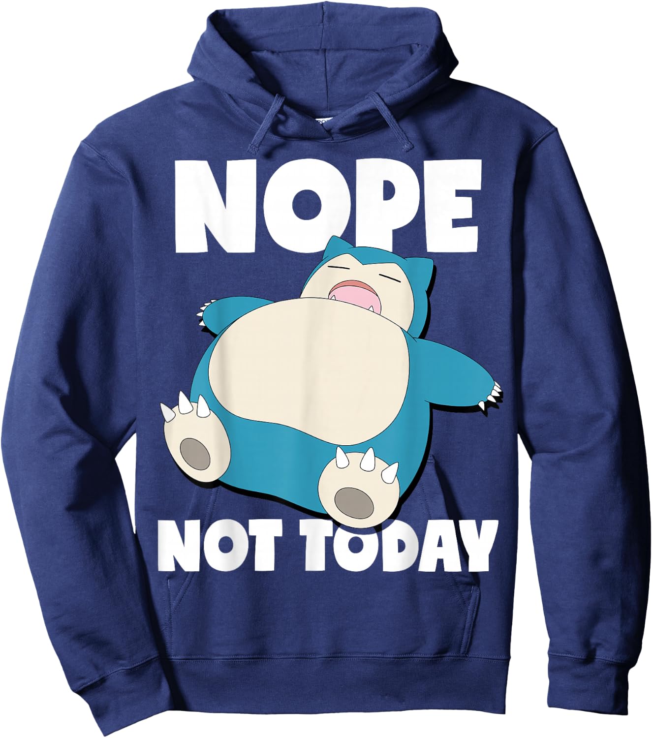 Pokémon - Snorlax Sleeping Nope Not Today Hoodie - Hoodie | Navy