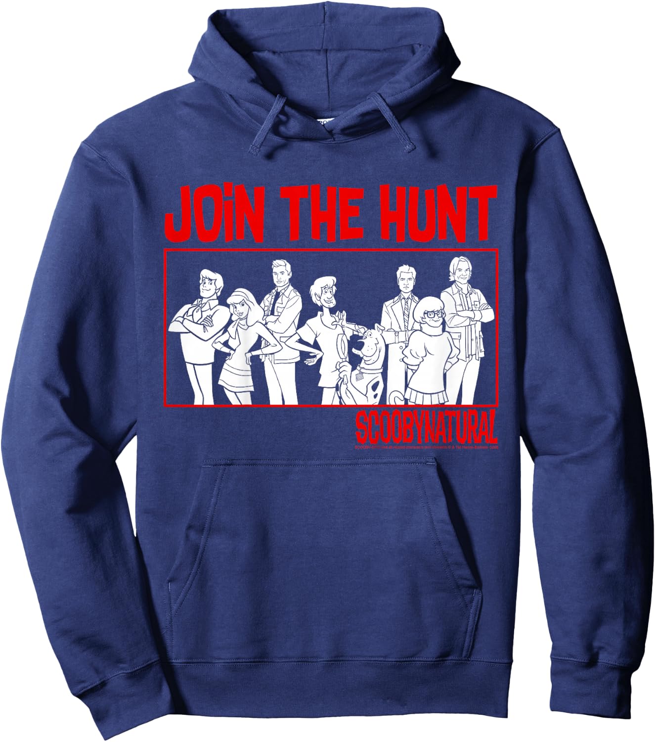 Kids Scooby-Doo Scoobynatural Join The Hunt Group Shot Line Up Hoodie - Hoodie | Navy