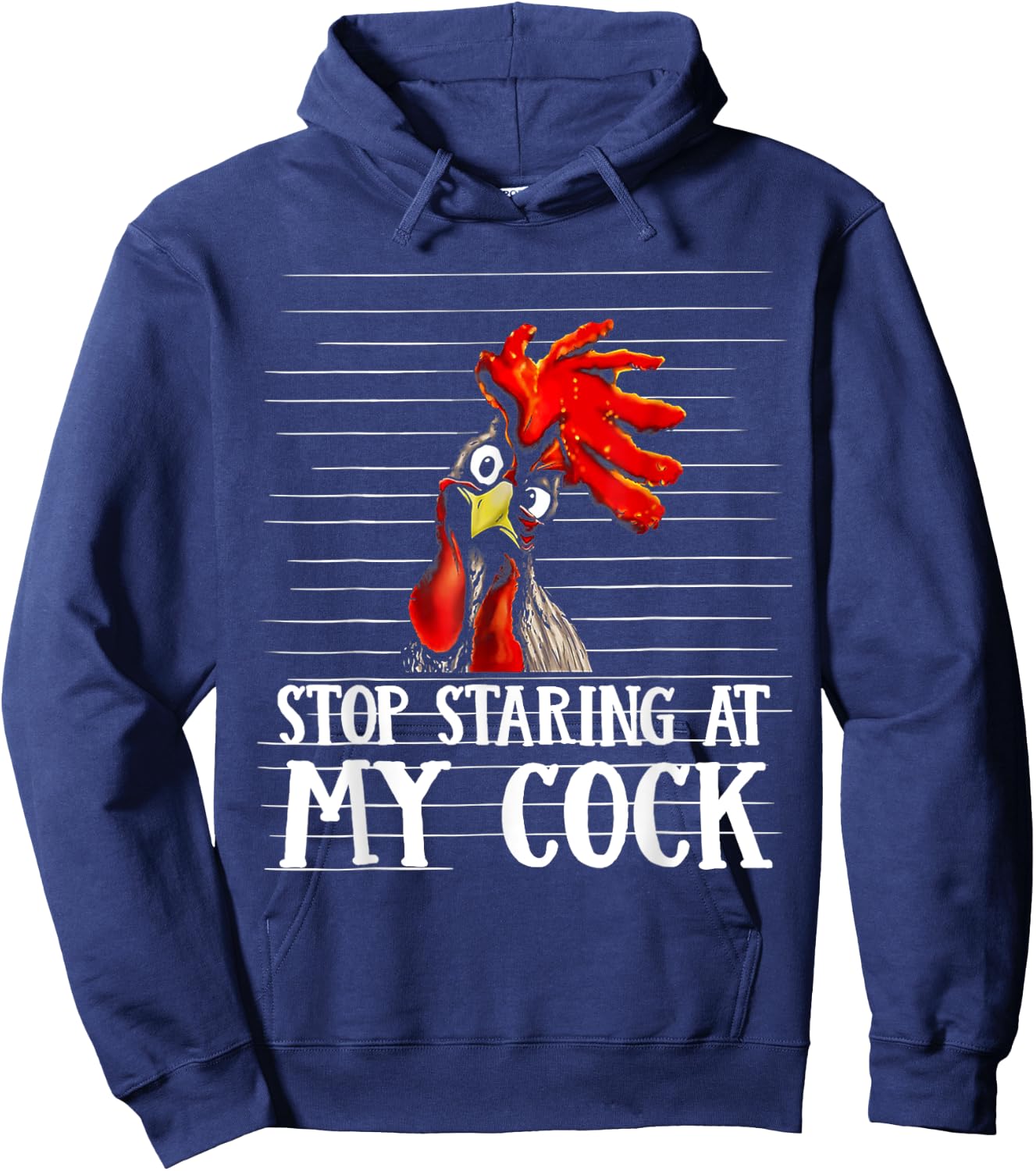 Stop Staring At My Cock Hoodie - Hoodie | Navy