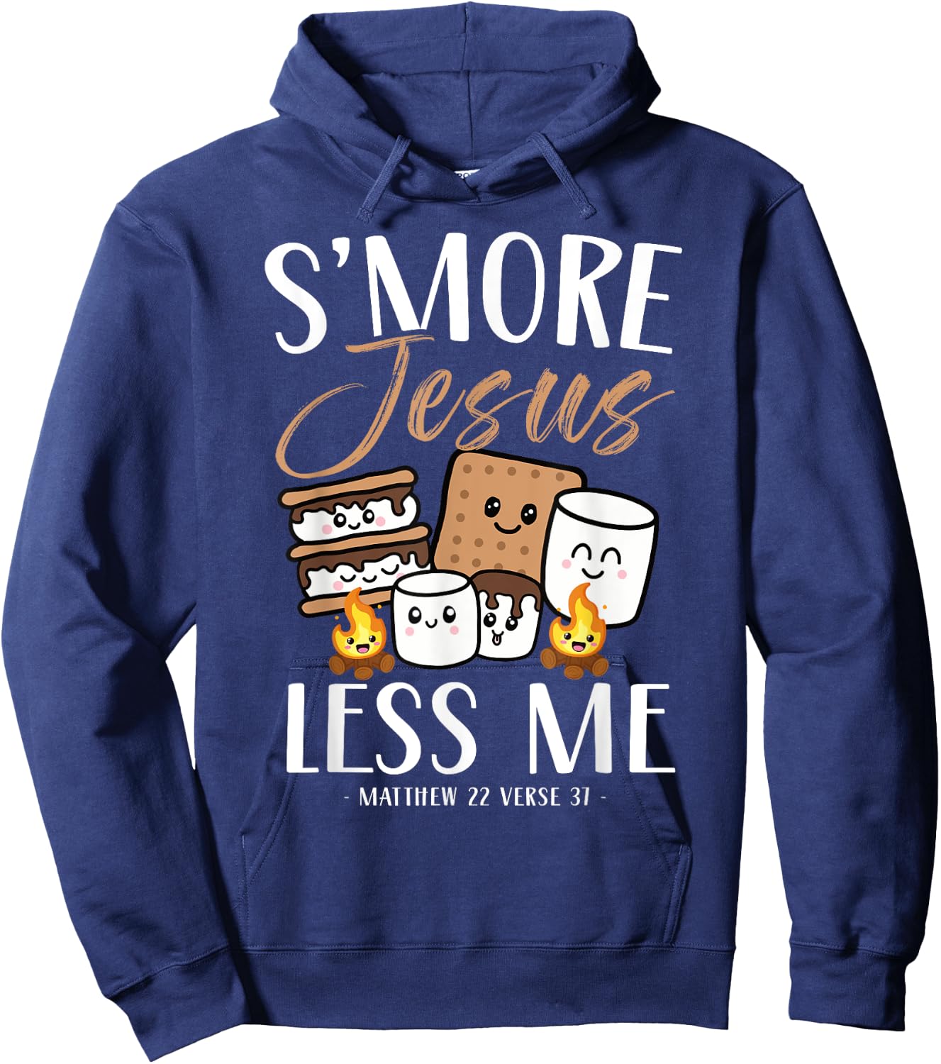 Smore Of Jesus Less Me Christian Camper Church Camping Gifts Hoodie - Hoodie | Navy