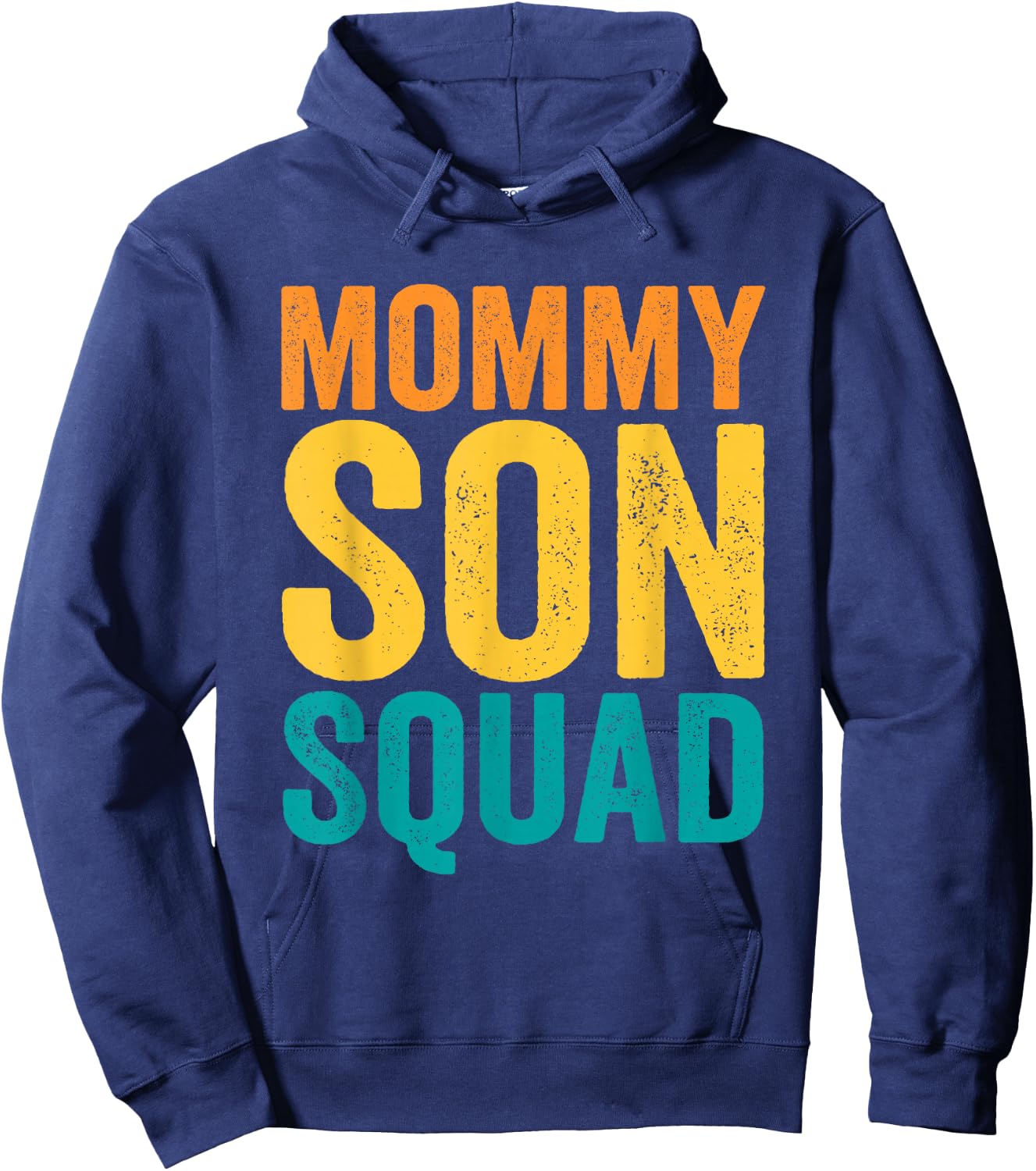 Mommy Son Squad Mother's Day Matching Mom Sons Mother Son Hoodie - Hoodie | Navy