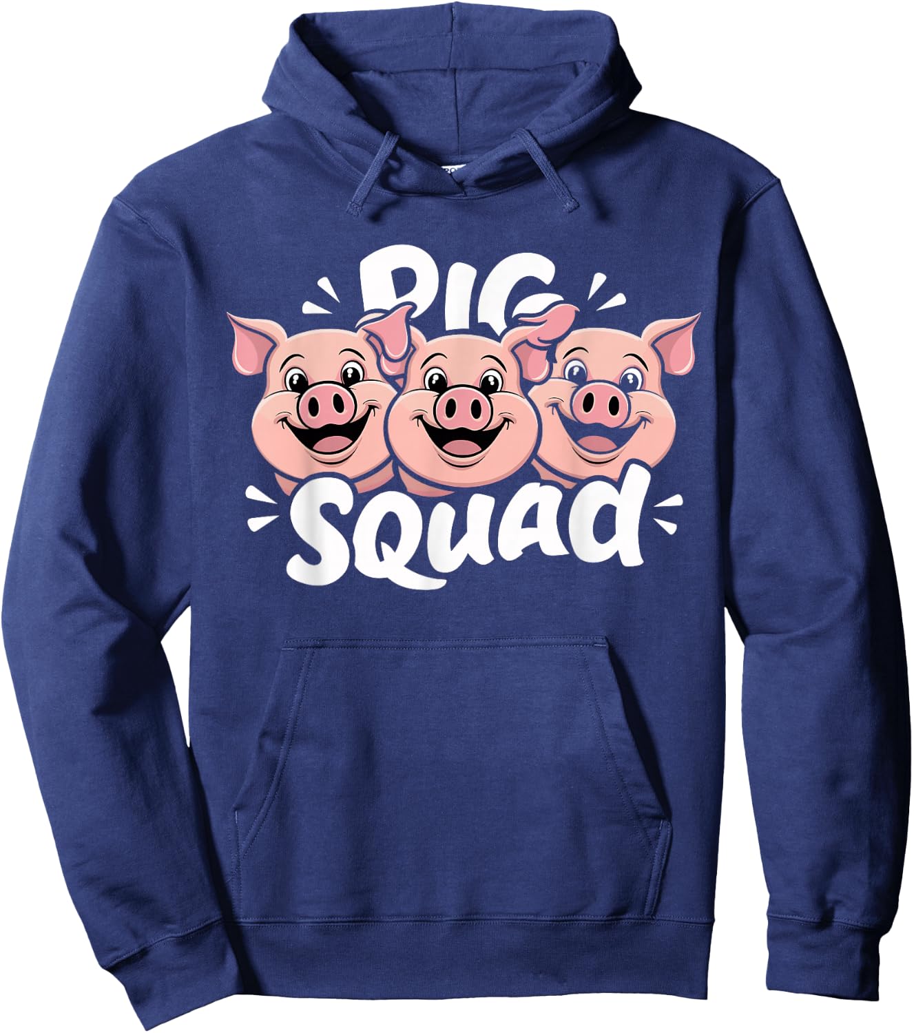 Pig Squad Design for Pig Lover Stuff | Cool Pig Hoodie - Hoodie | Navy
