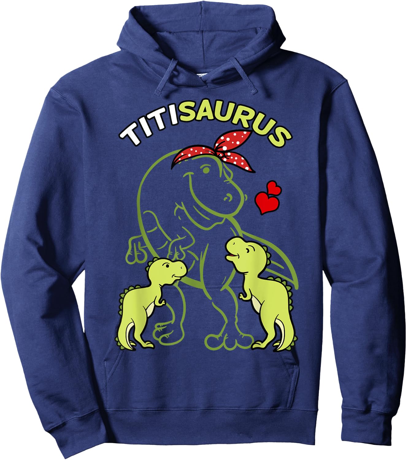 Titisaurus Titi 2 Kids Dinosaur Aunt Day Hoodie - Hoodie | Navy