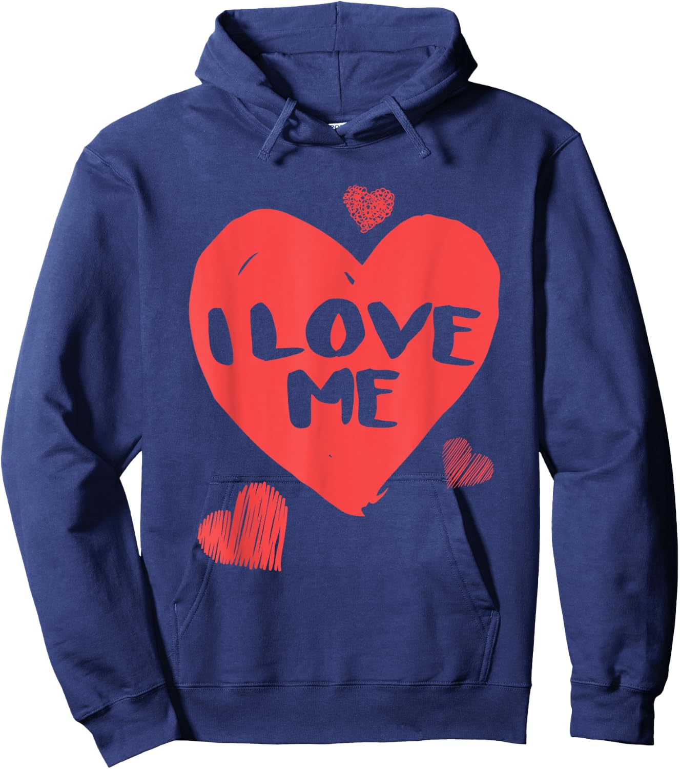 Valentine's I love me I love myself shirt Hoodie - Hoodie | Navy