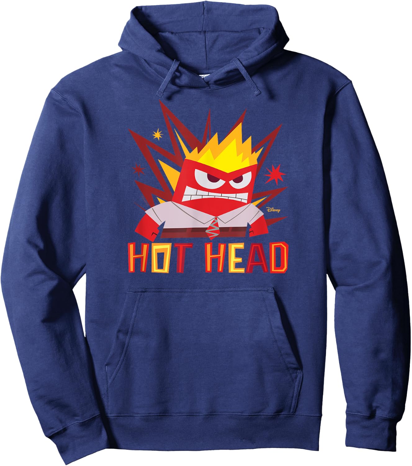 Inside Out 2 - Anger Hot Head Emotion Character Hoodie - Hoodie | Navy
