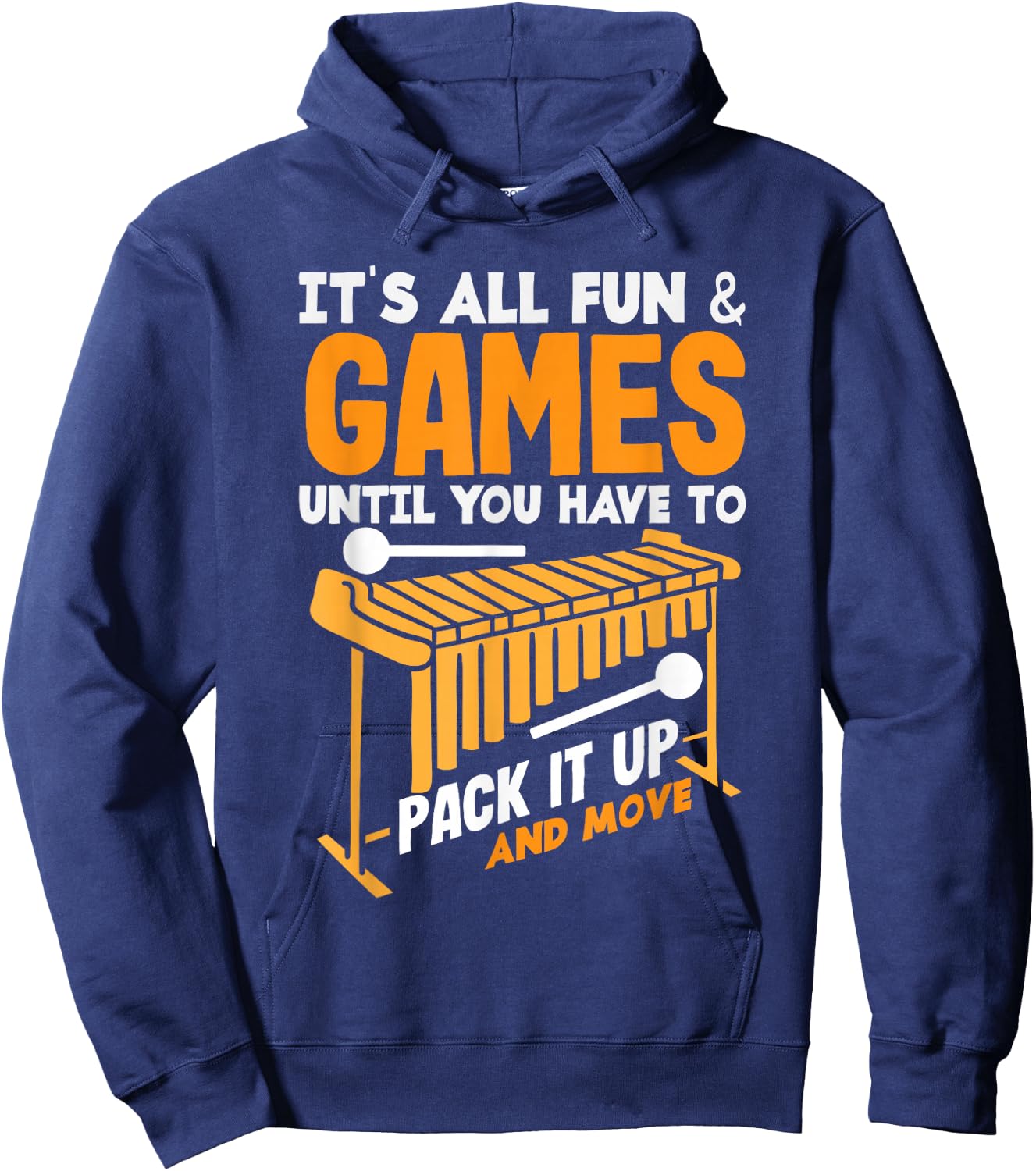 Vibraphone Musical Instrument Vibraphonist Marimba Player Hoodie - Hoodie | Navy