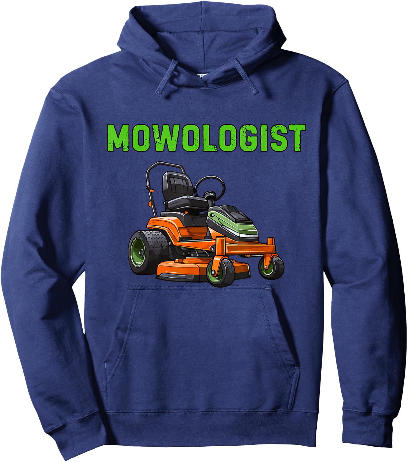 Mowologist Lawn Mowing Funny Grass Mowing Humor Hoodie - Hoodie | Navy