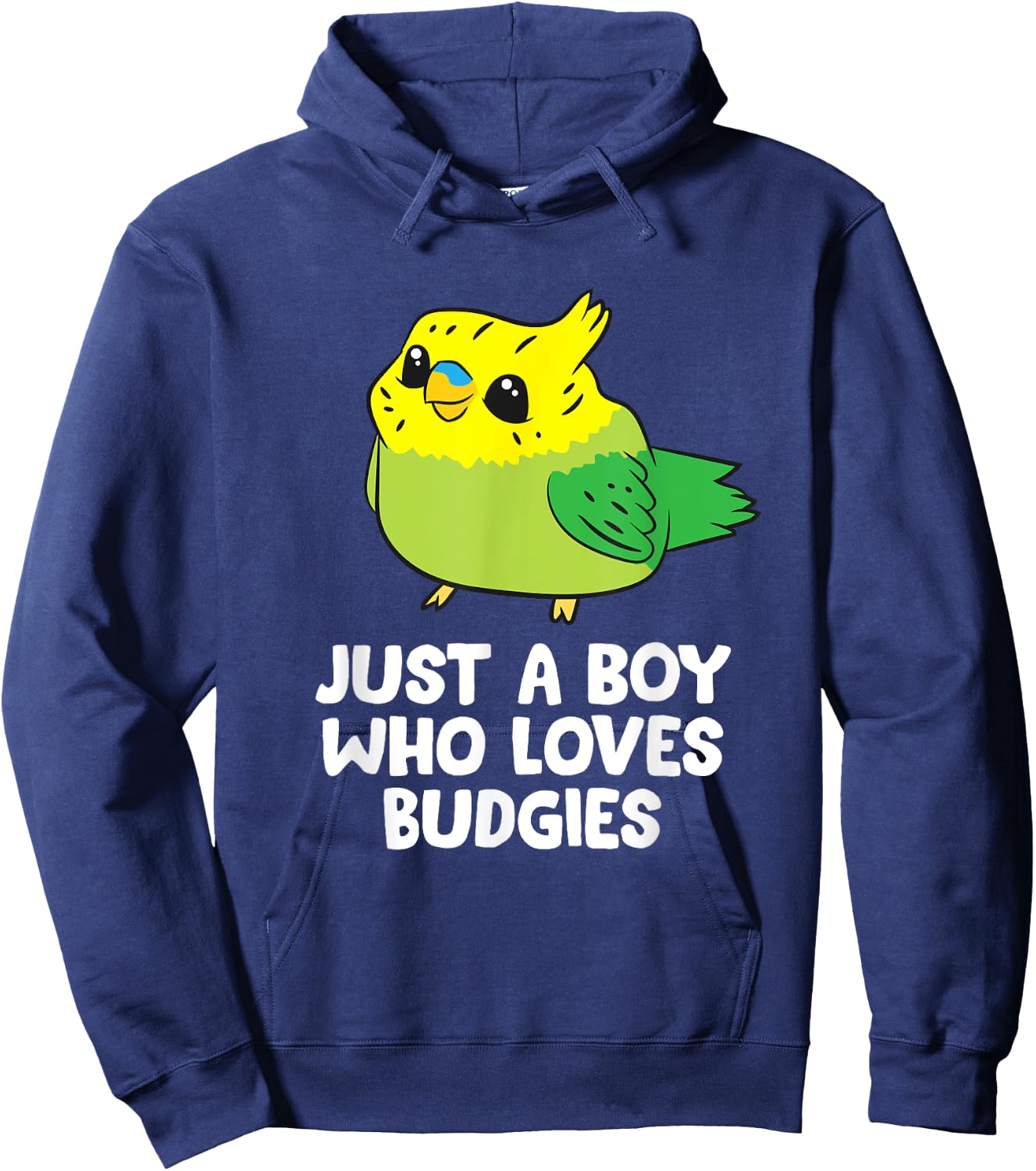Parakeet Pet Son Just a Boy Who Loves Budgies Hoodie - Hoodie | Navy