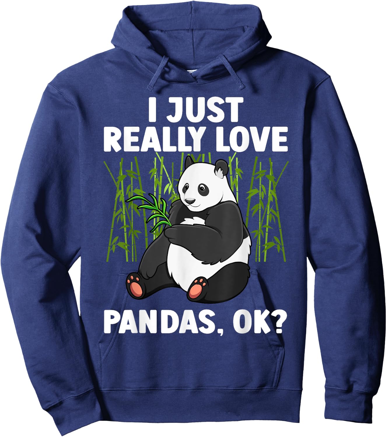 Panda Art Women Animal Giant Panda Bear Panda Lover Hoodie - Hoodie | Navy