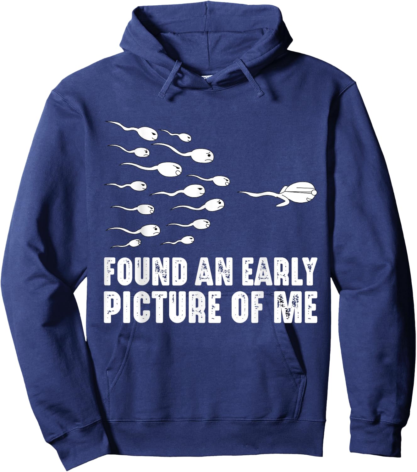 Found an early picture of me: I already was a pro as a sperm Hoodie - Hoodie | Navy