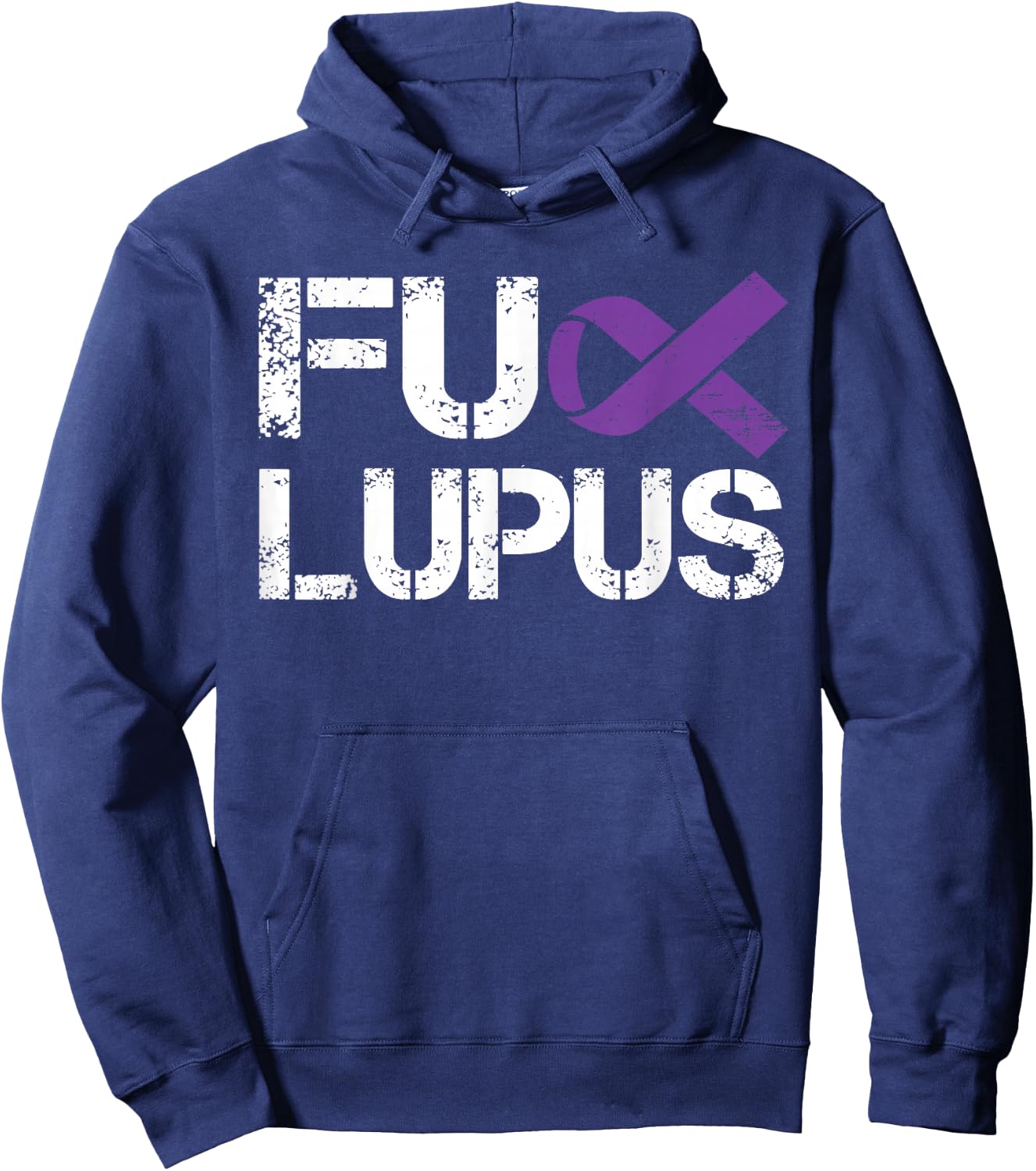 Fuck Lupus Systemic Lupus Erythematosus Awareness Men Hoodie - Hoodie | Navy