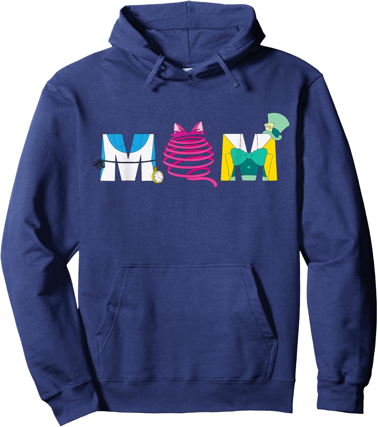 Disney Alice in Wonderland Mother’s Day Birthday Best Mom Hoodie - Hoodie | Navy