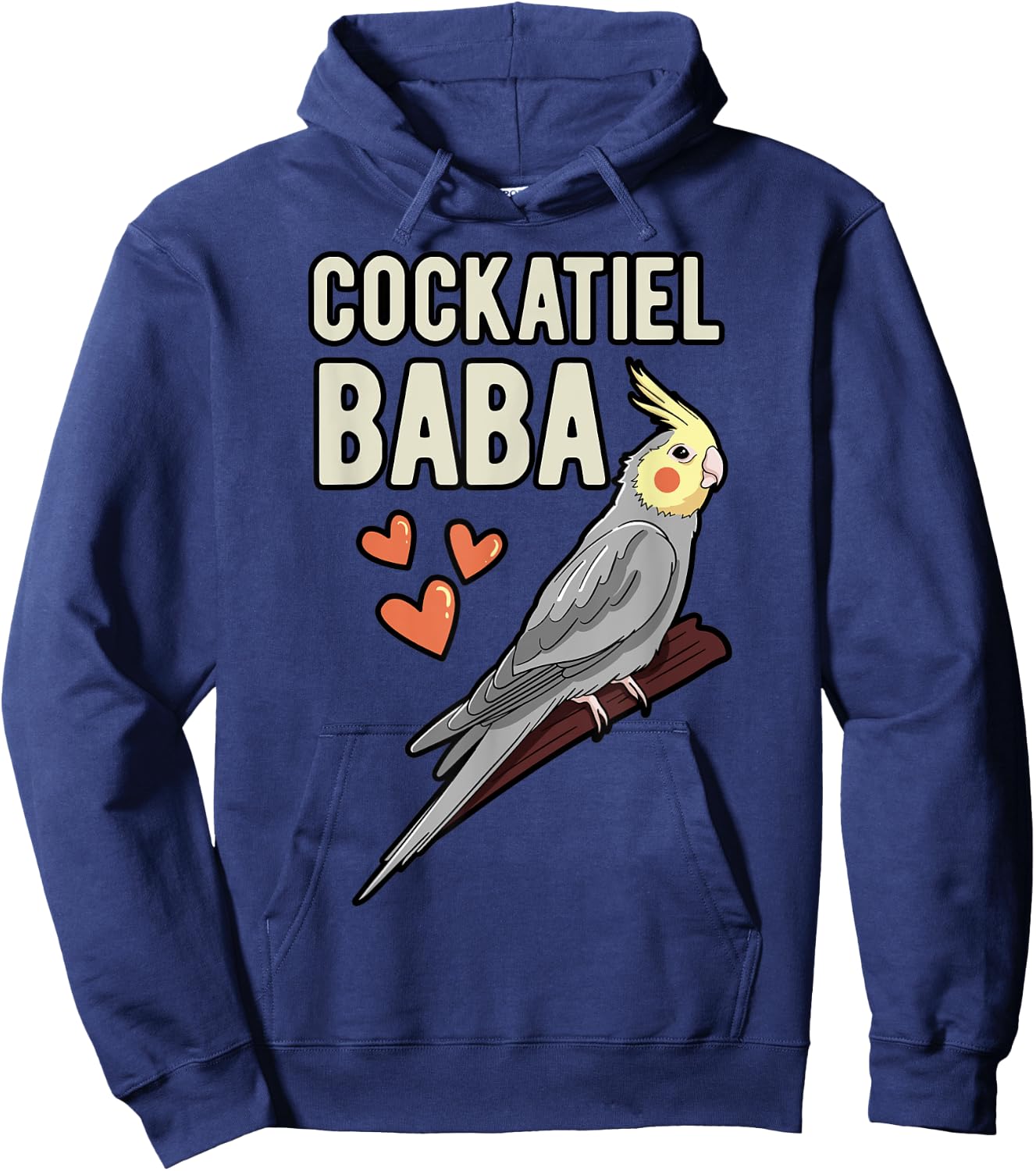 Cockatiel Baba Parrot Owner Grandfather Cockatoo Pet Bird Hoodie - Hoodie | Navy