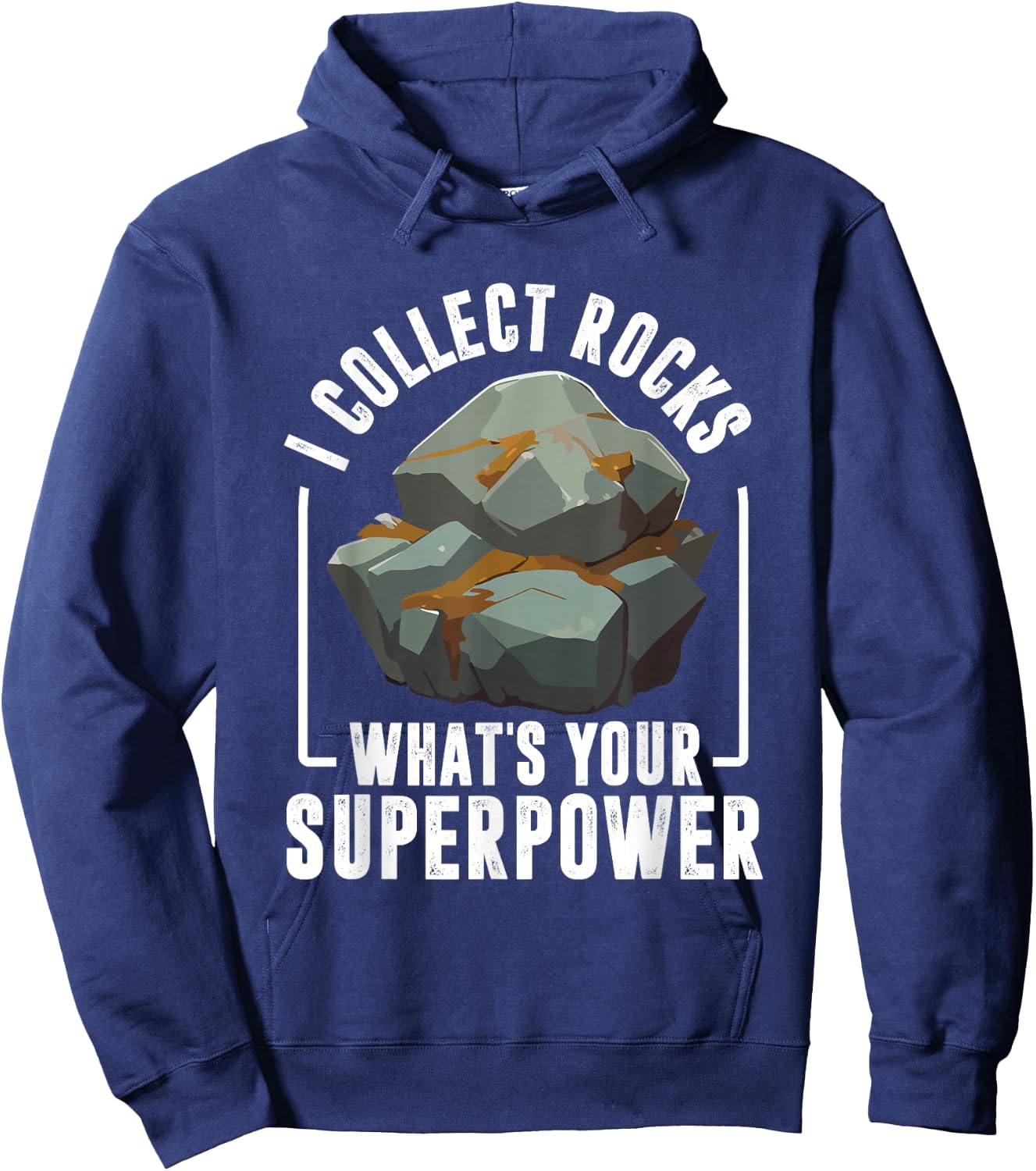 Rock Collector Funny Rock Hound Geologist Rock Collecting Hoodie - Hoodie | Navy