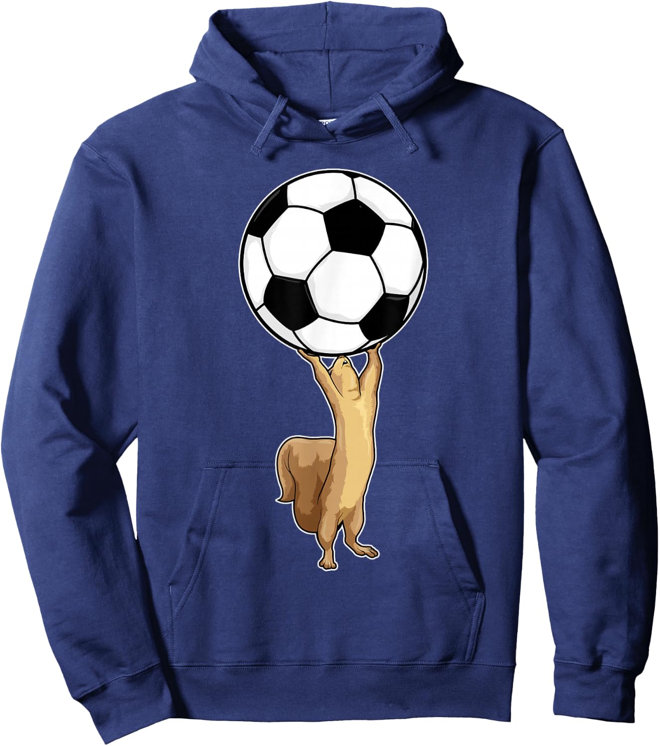 Squirrel Soccer player Soccer Sports Hoodie - Hoodie | Navy