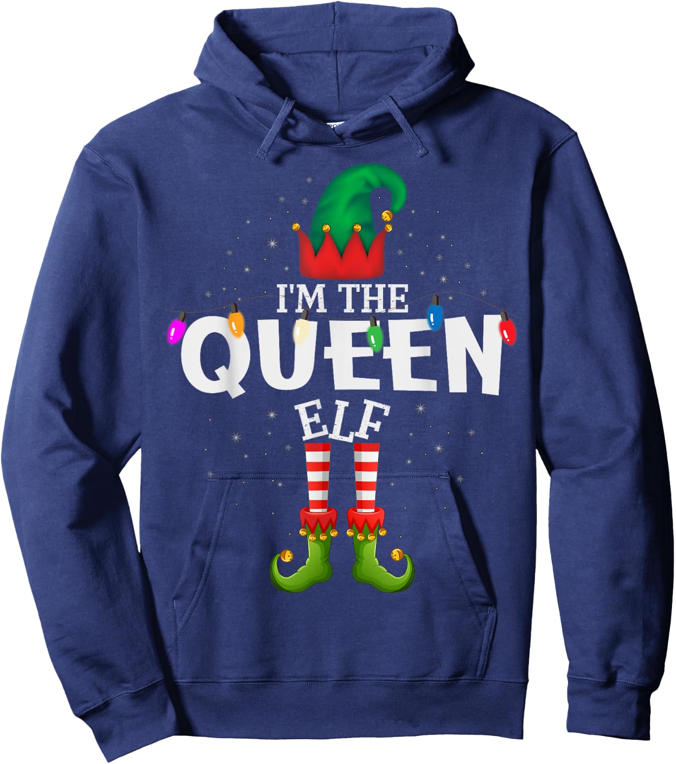 I'm The Queen Matching Christmas Family Hoodie - Hoodie | Navy
