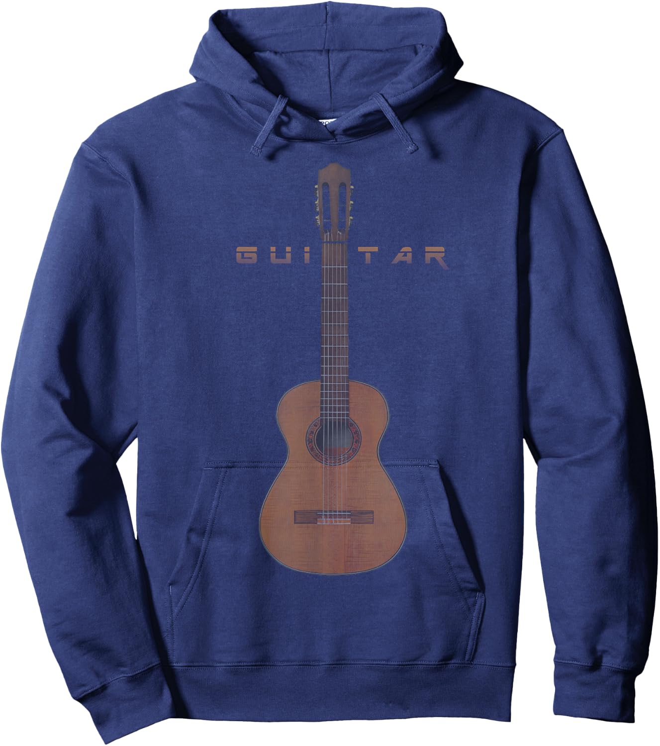 Acoustic Guitar, Guitarist, Guitar Player, Guitar Art Lover Hoodie - Hoodie | Navy