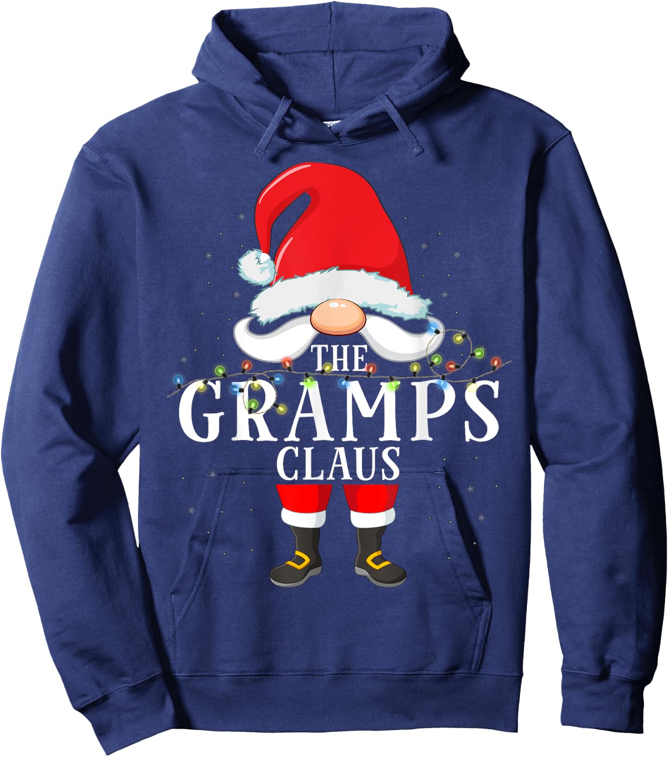 The Gramps Claus Christmas Pajama Hoodie - Hoodie | Navy