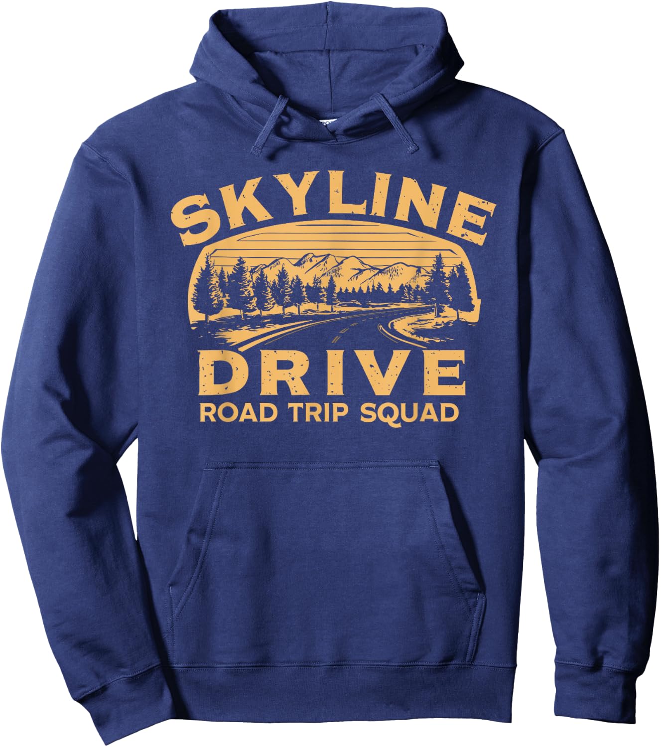 Skyline Drive Road Trip Squad Travel Souvenir Hoodie - Hoodie | Navy
