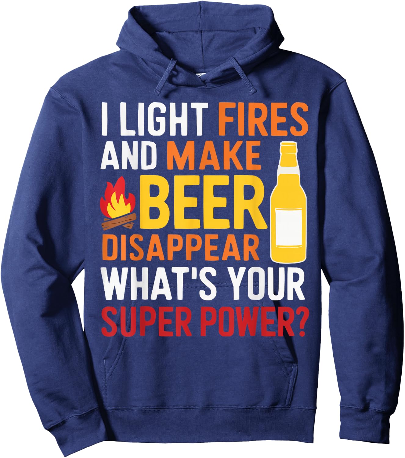Firepit Outdoor Camp Fire Pit Camping Campfire Hoodie - Hoodie | Navy