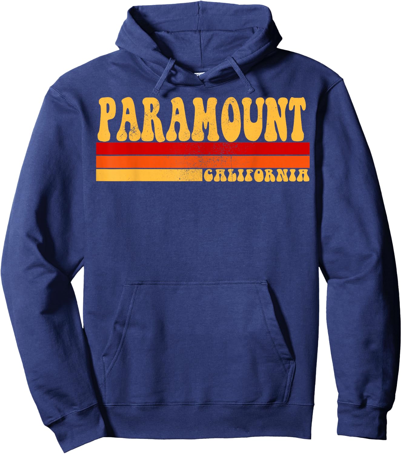 PARAMOUNT California City Vintage Roots Retro Design 70s 80s Hoodie - Hoodie | Navy
