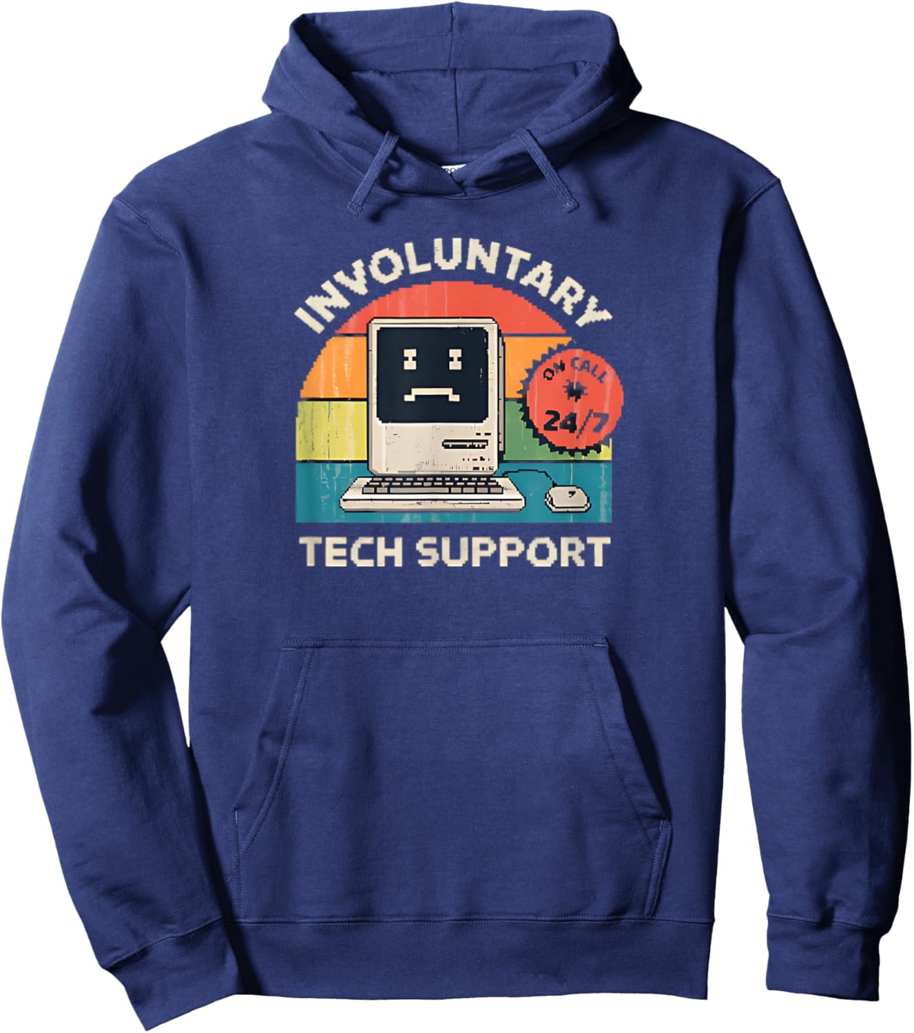 Involuntary Tech Support Funny Tech Assistant Computer Hoodie - Hoodie | Navy