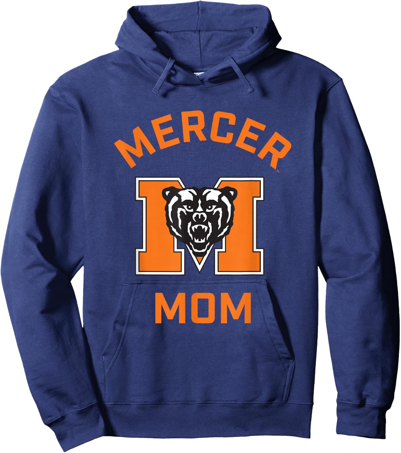 Mercer University Bears Arched Mom Hoodie - Hoodie | Navy