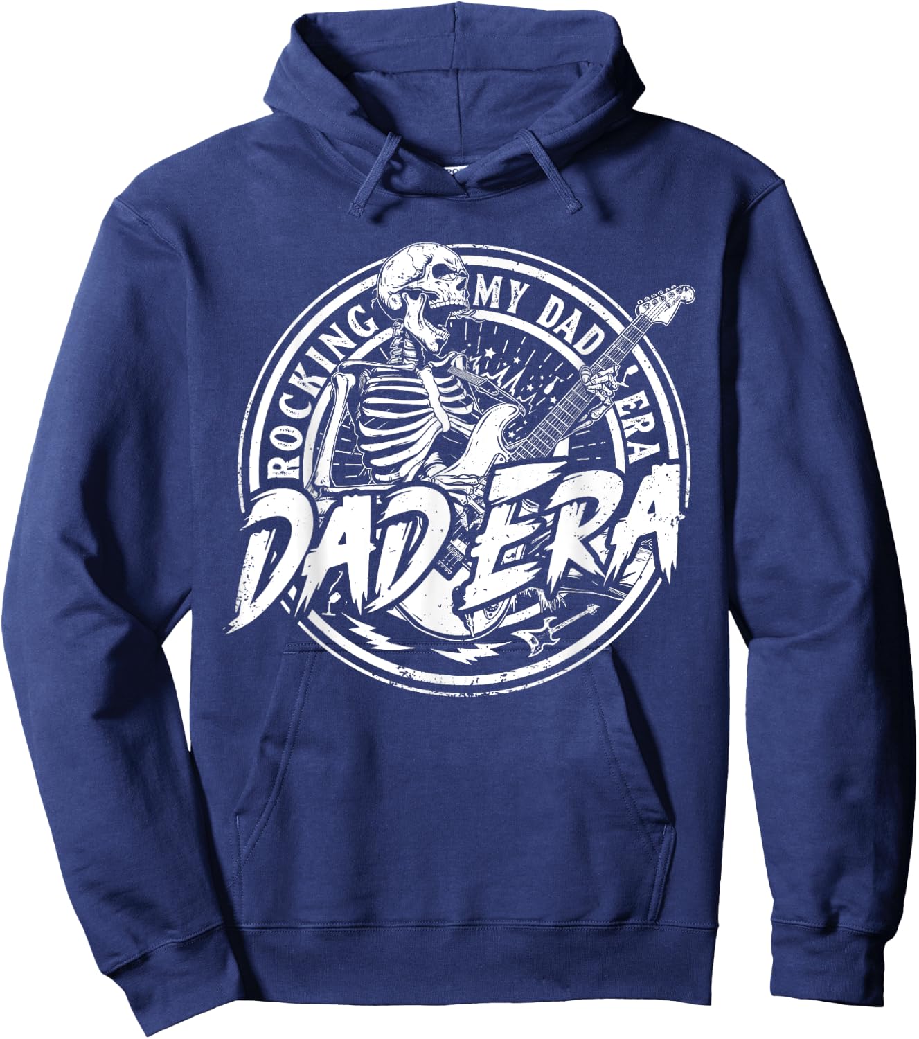 Rocking My Dad Era Funny Dad Father Daddy Era For Hoodie - Hoodie | Navy