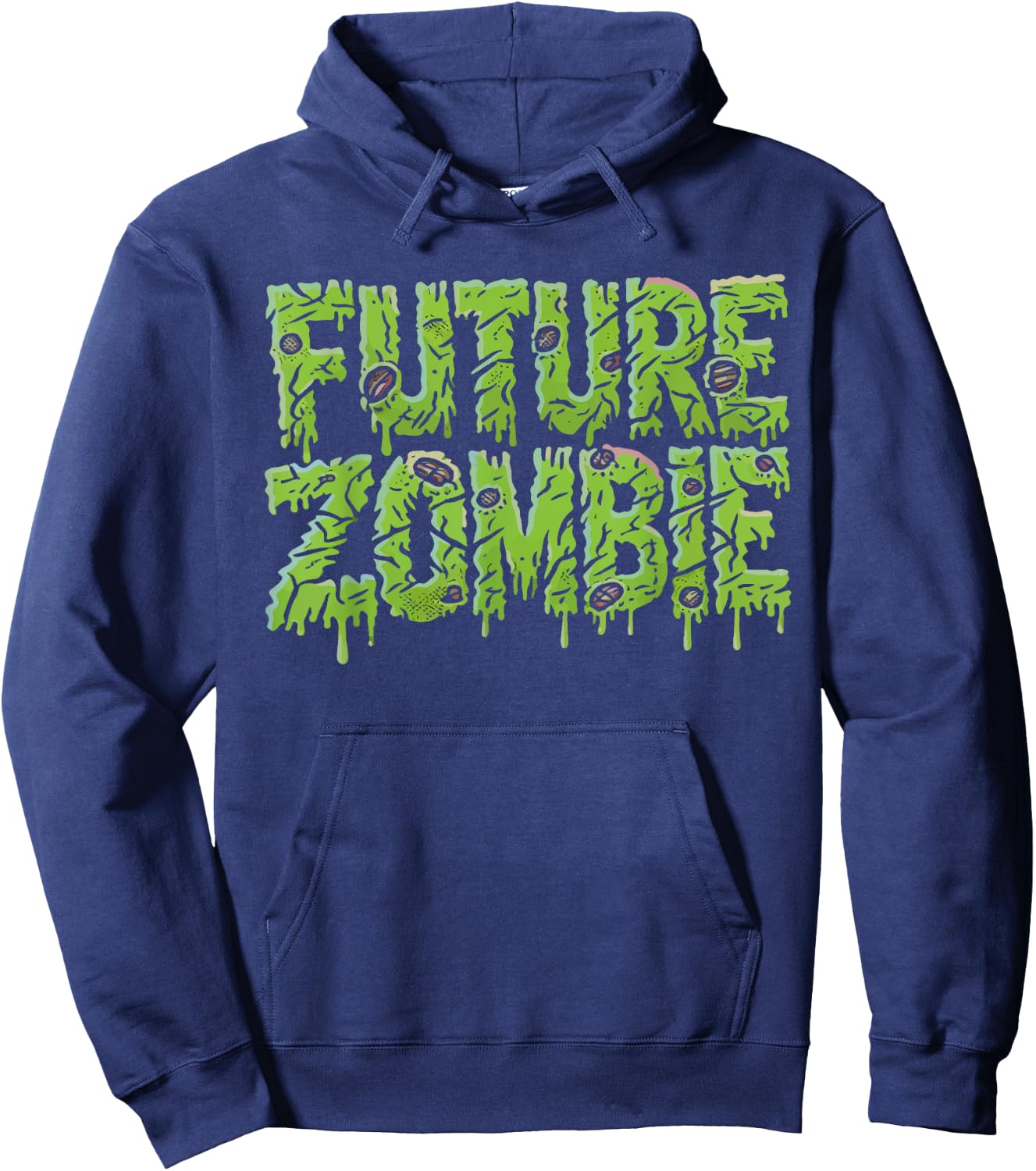 Future Zombie Halloween Costume Creepy Hoodie - Hoodie | Navy