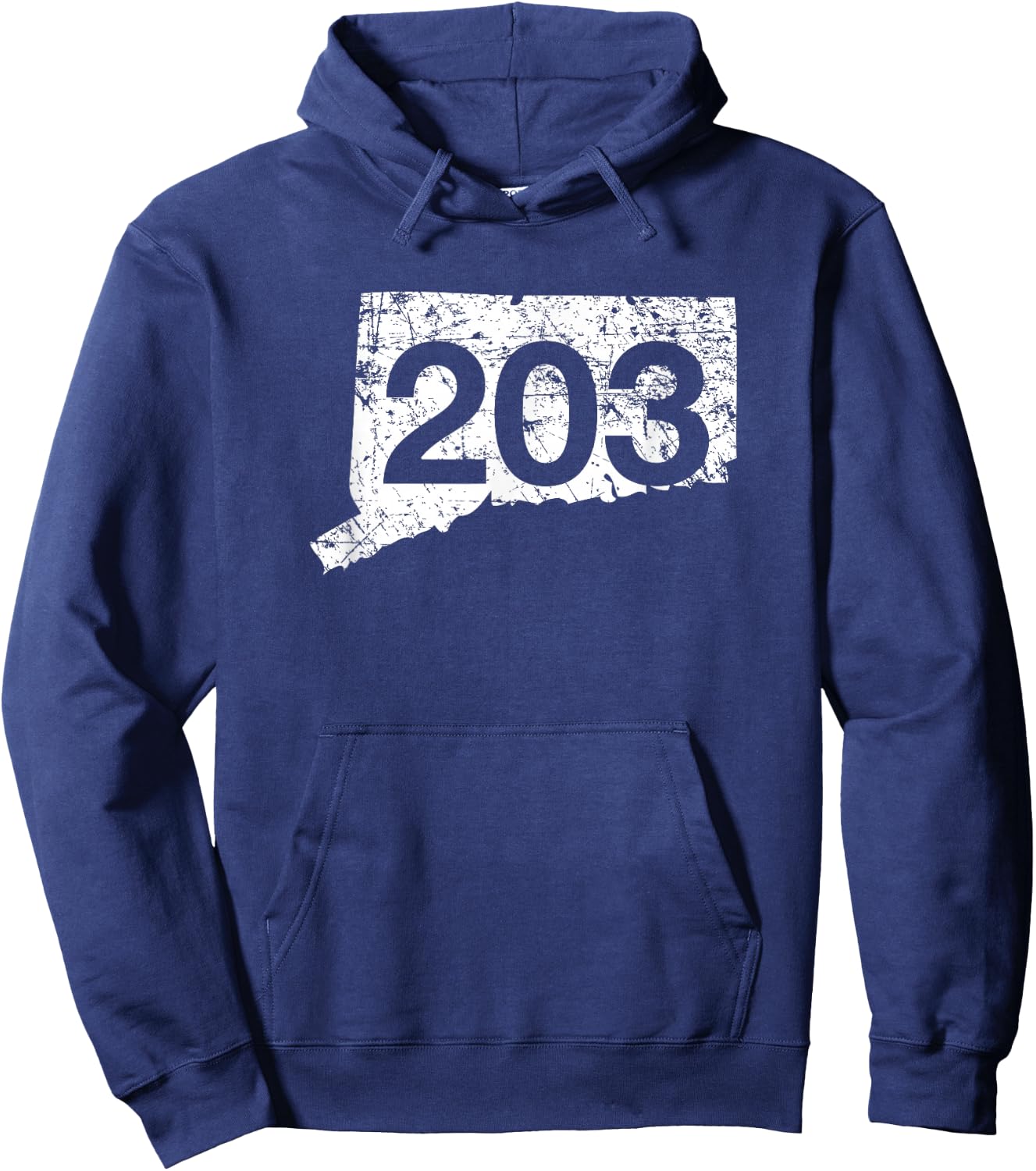 Stamford Bridgeport Area Code 203 Shirt, Connecticut Gift Hoodie - Hoodie | Navy