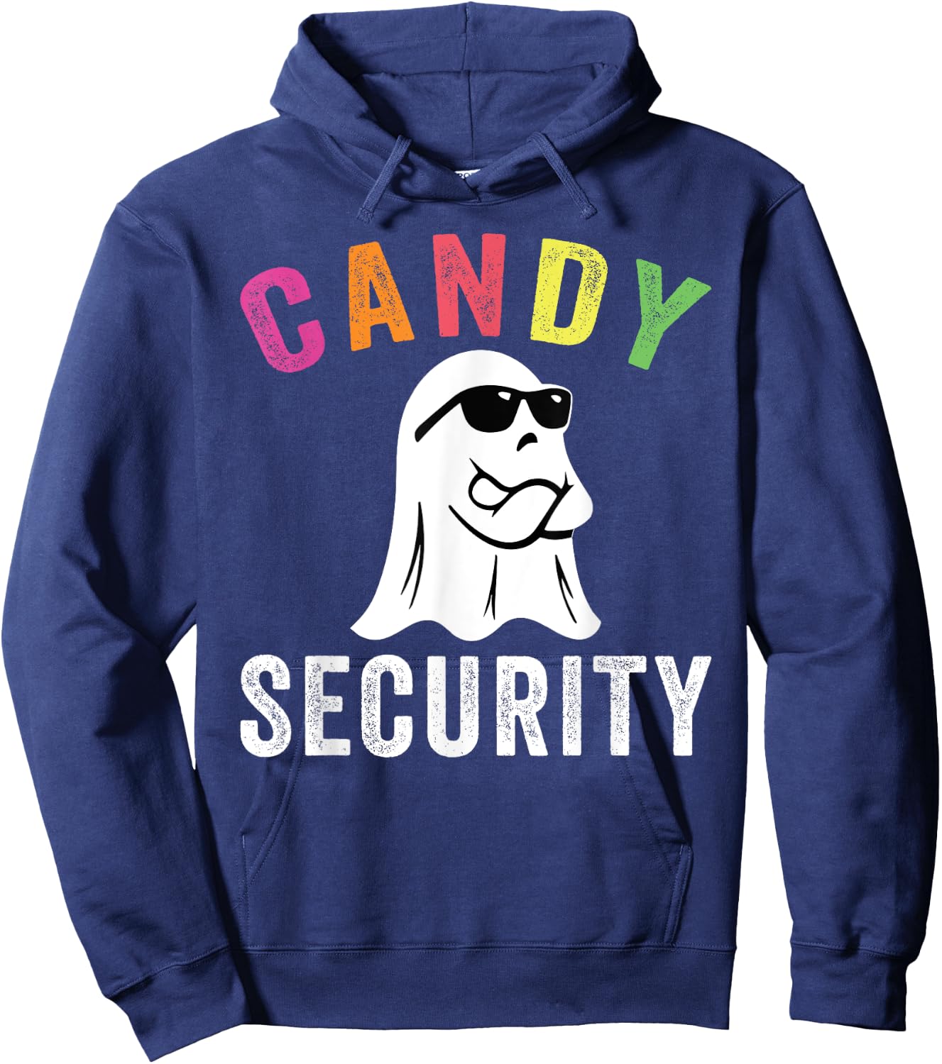 Halloween Costume Halloween Candy Security Funny Ghost Hoodie - Hoodie | Navy