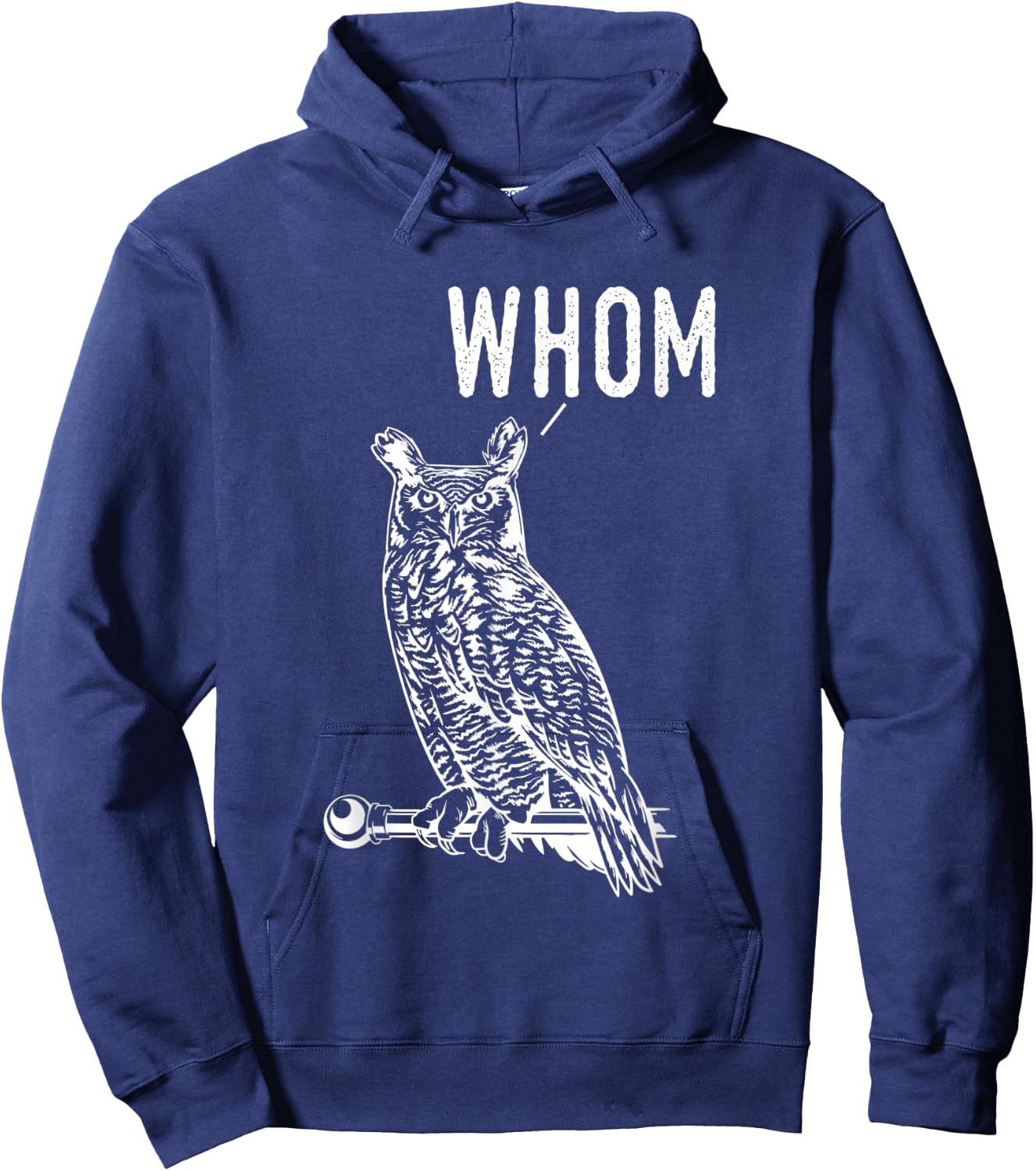 Whom Funny Spooky Own English Teacher Grammar Expert Men Women Hoodie - Hoodie | Navy