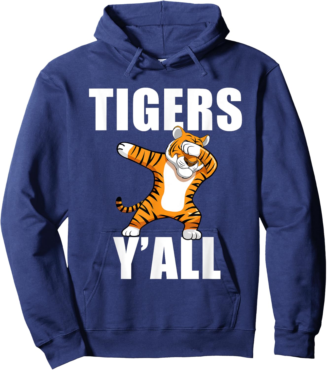 Tigers Y'all Dabbing Tiger School Mascot Sports Football Dab Hoodie - Hoodie | Navy